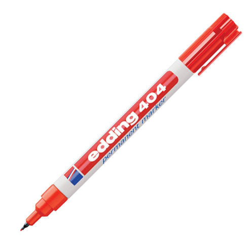 edding 404 Permanent Marker Pen Bullet Tip - Black Ink, Quick-Drying, Fade-Resistant for Office, School & Industrial Labeling