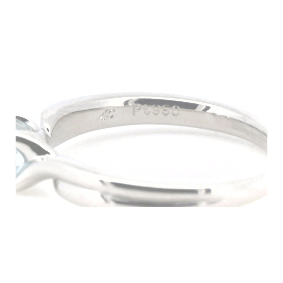 4℃ Genuine Aquamarine Platinum Ring for Women - Elegant Birthstone Jewelry for Engagement, Wedding & Anniversary Gifts