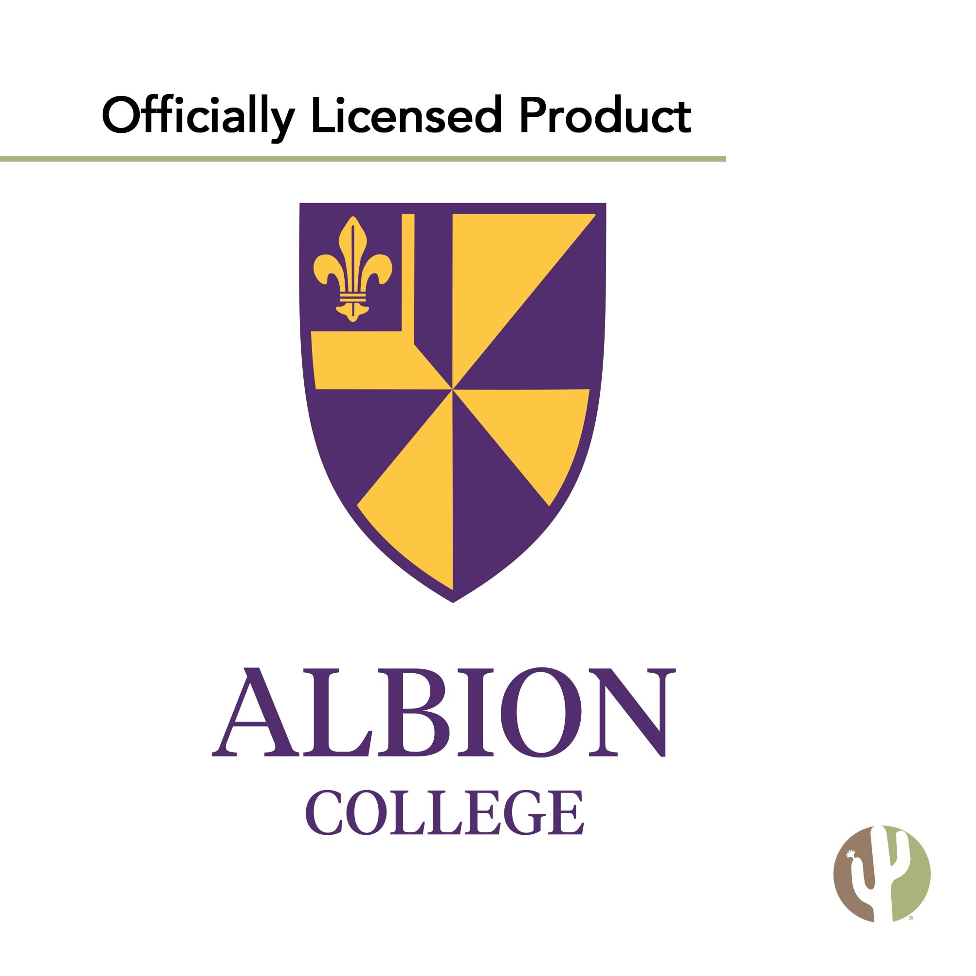 Desert Cactus Albion College Britons Vinyl Decal Sticker - Waterproof Laptop, Water Bottle, Car, Scrapbook Decor - Perfect for School Spirit, Dorm Room, and Travel Accessories