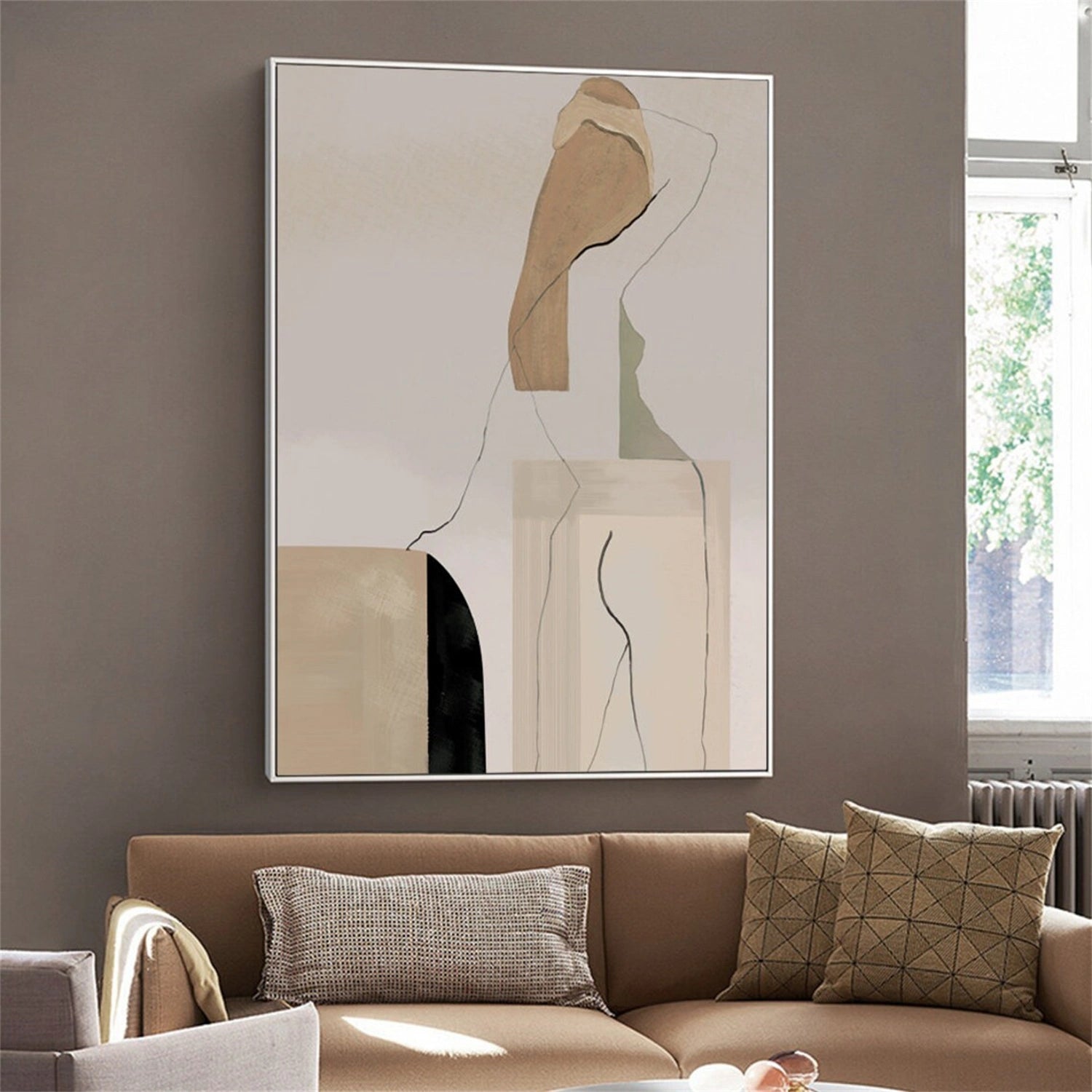 Abstract Tranquility Art Painting - Modern Wall Decor for Living Room, Bedroom & Office - Handmade Canvas Artwork #WS239 | Perfect for Home Decor & Meditation Spaces