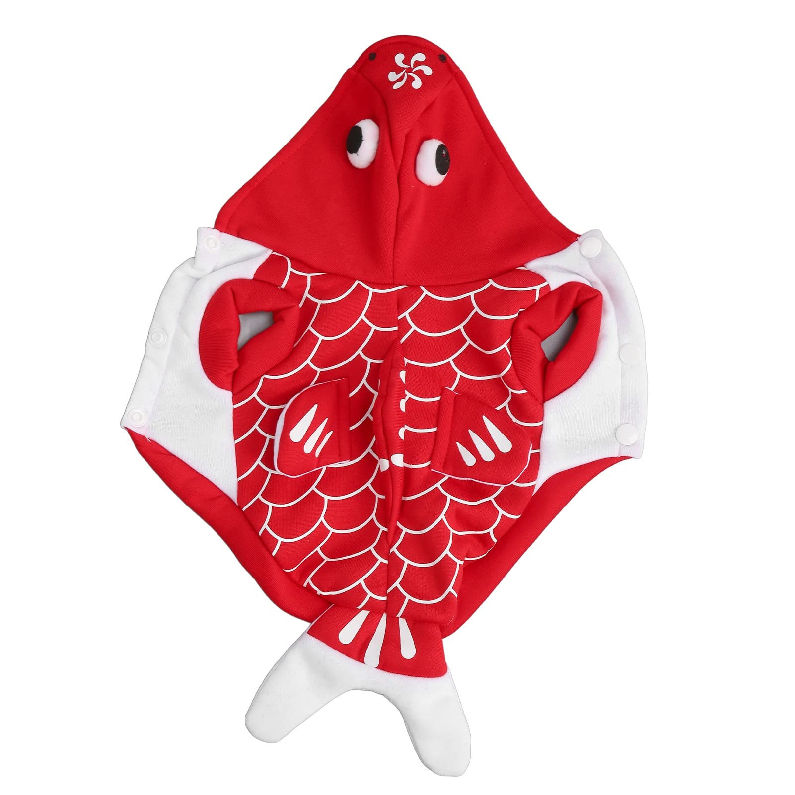 Funny Halloween Dog Fish Costume - Cute Pet Cosplay Outfit for Dogs & Cats - Perfect for Halloween Parties, Pet Parades & Photo Shoots