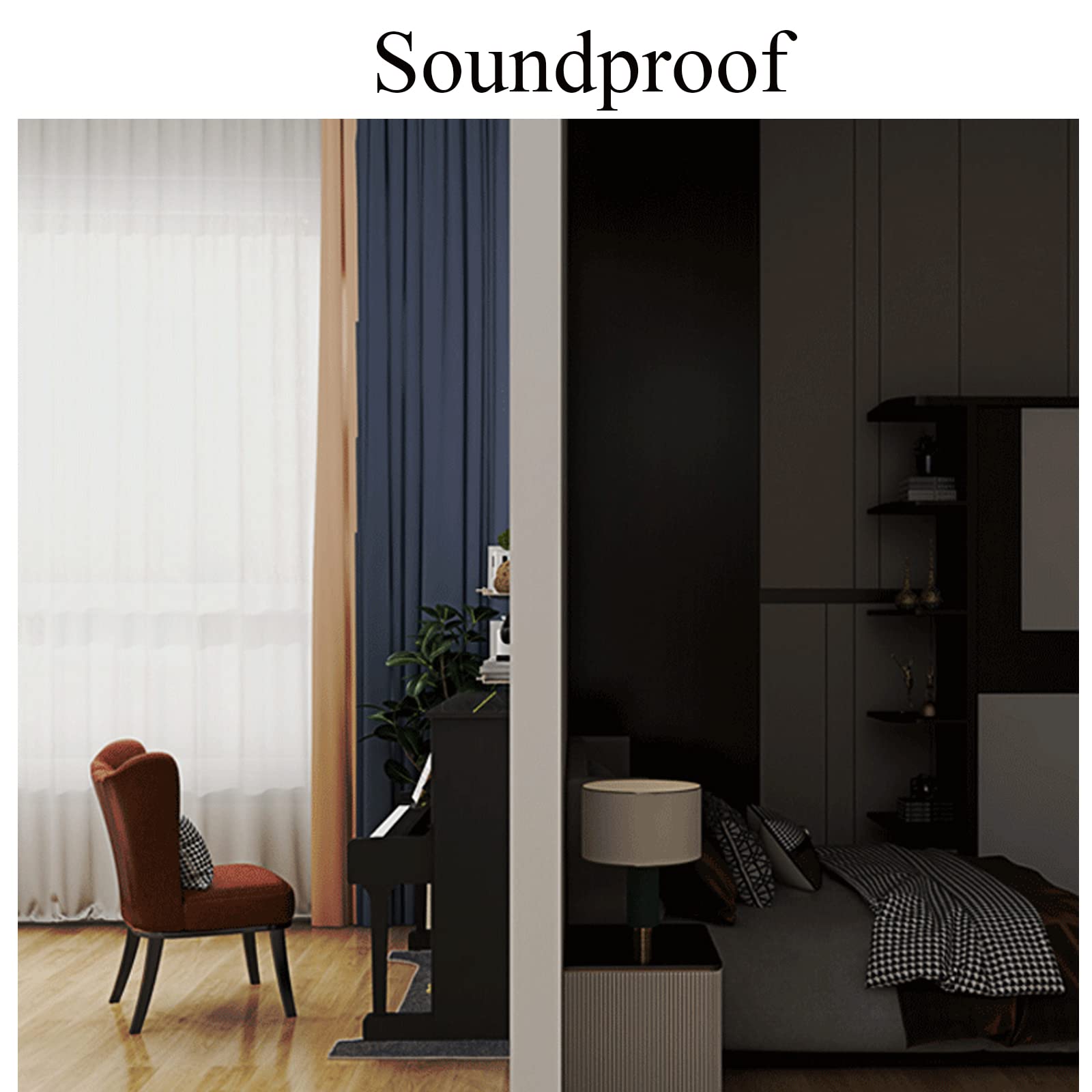 160x70cm Soundproof Piano Rug - Non-Slip Acoustic Mat for Upright Piano, Sound Dampening Floor Protector with Noise Reduction - Perfect for Home Studios, Music Rooms & Apartments (1581655)