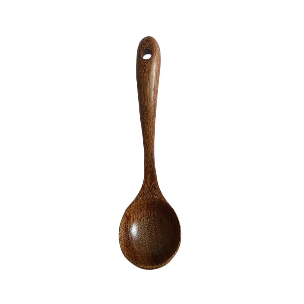 UPKOCH Wooden Soup Spoon with Long Handle - Natural Wooden Ladle for Soup, Porridge, and Cooking - Eco-Friendly Kitchen Utensils for Home, Restaurant & Camping Use