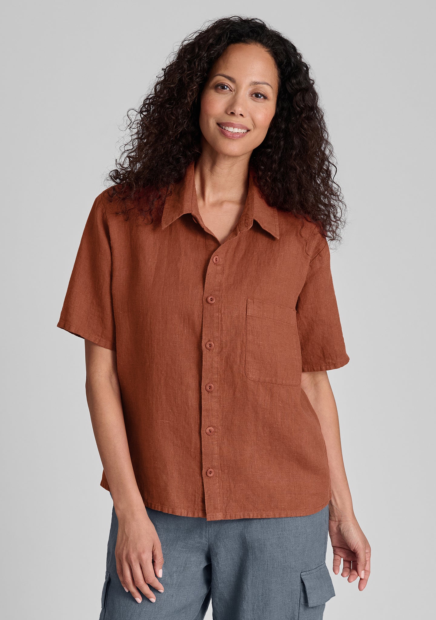 Premium Linen Button Down Shirt for Men & Women | Breathable & Comfortable Casual Wear | Perfect for Office, Travel & Summer Outfits