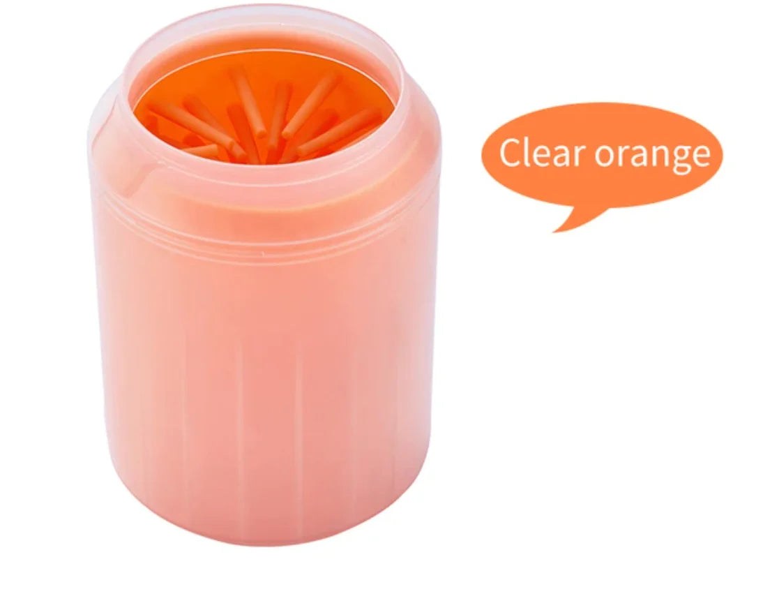 Portable Outdoor Pet Paw Cleaner Brush - Quick Wash & Dry Dog Cat Foot Washer for Travel, Hiking, and Beach Trips