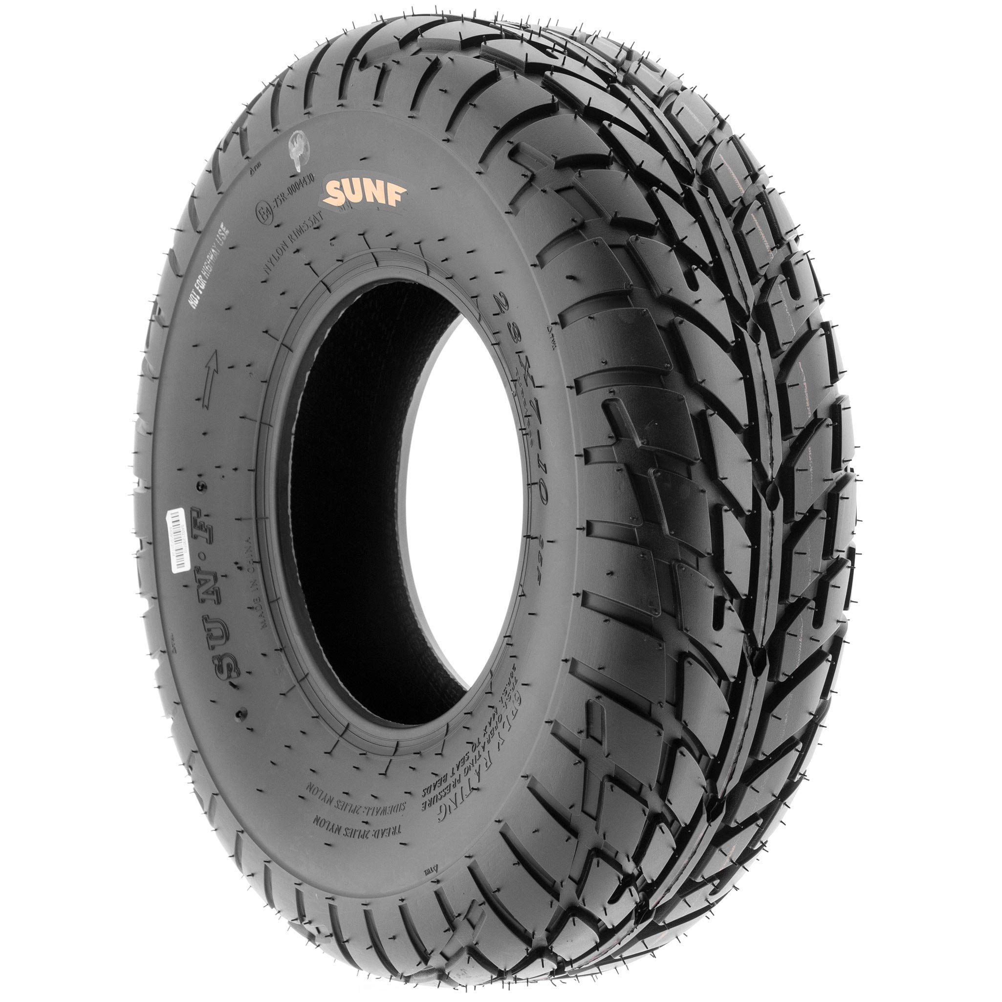 2 Pack SunF A021 TT Sport ATV/UTV Tires 22x8-12 6PR Tubeless - Dirt Track & Flat Track Racing Tires for Off-Road Adventures & Trail Riding