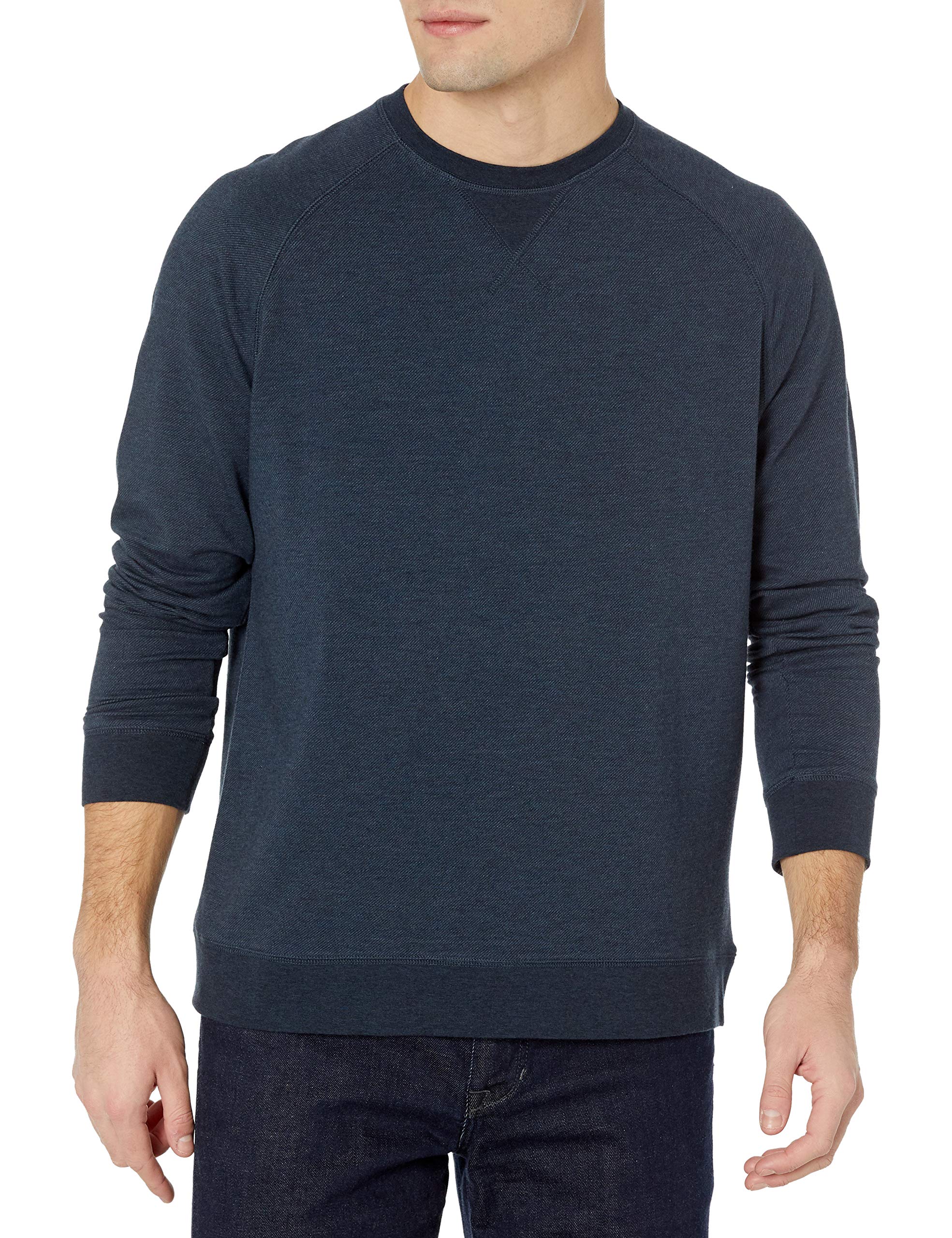 Vince Men's Twill Crew Neck Sweatshirt - Soft Cotton Casual Pullover for Everyday Wear | Perfect for Work, Travel & Relaxation