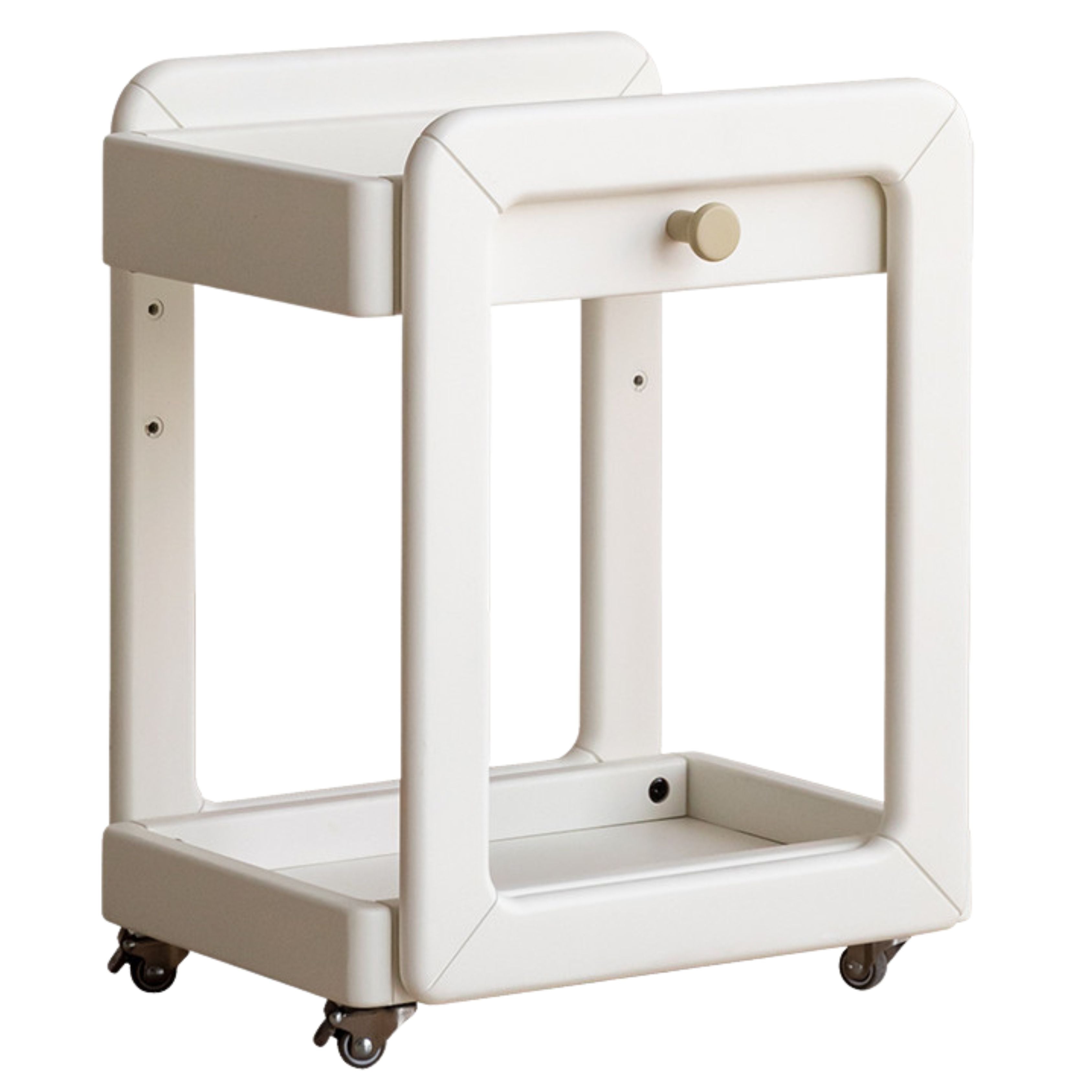 11.8x15.7x19.2 inch / 30x40x49.9 cm / warm white color / Rubber school bag rack
