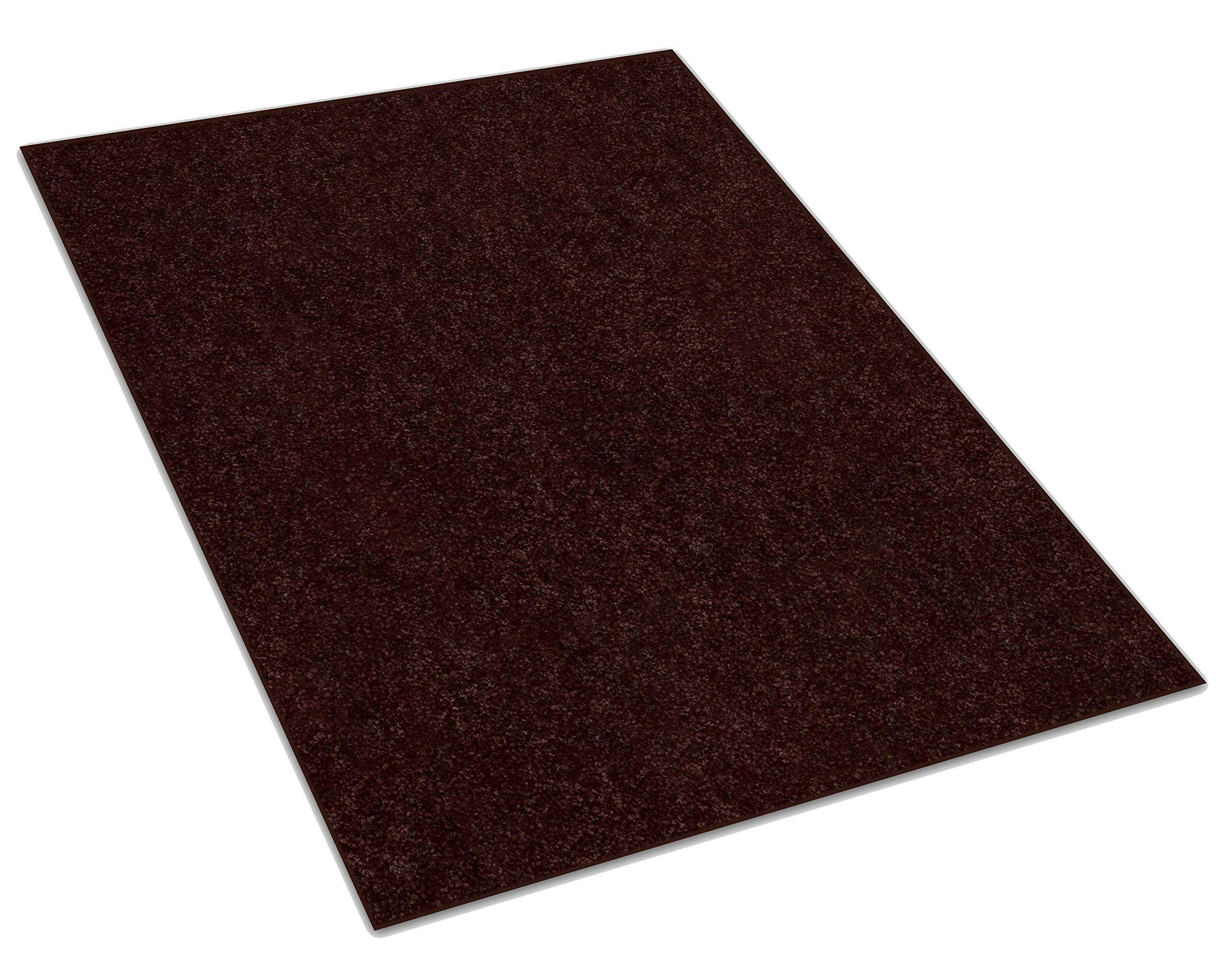 Premium Chocolate Brownie Area Rug 2x3 Feet - Soft Plush Non-Slip Living Room Carpet for Bedroom, Dorm & Home Decor - Cozy Floor Mat for Comfort and Style