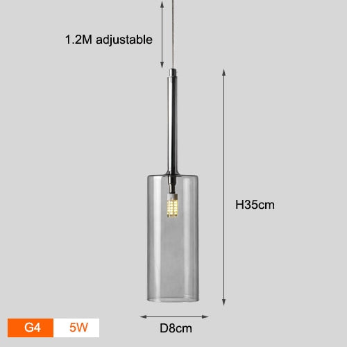 Stylish Glass Pendant Hanging Lights for Modern Home Decor - Perfect for Dining Room, Kitchen Island & Bedroom Lighting