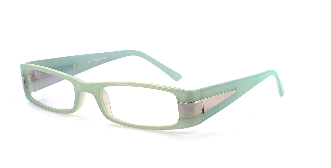 Stylish Metal and Plastic Rectangle Eyeglasses JV534 - Perfect for Reading, Work, and Fashion Accessories
