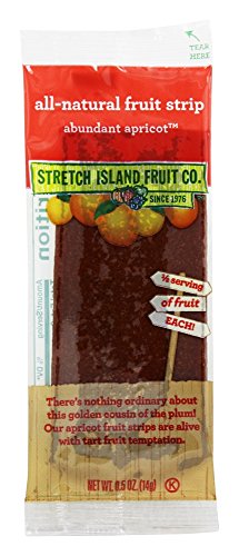 Stretch Island All-Natural Apricot Fruit Strips - 0.5 oz (Pack of 3) | Healthy Snack for Kids Lunchboxes, Hiking & On-the-Go Energy
