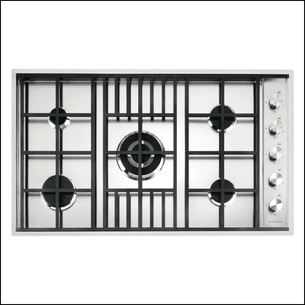 Barazza LABH900 90cm Stainless Steel Gas Cooktop with 5 Burners - Professional Grade for Home Kitchen | Perfect for Cooking, Grilling & Entertaining