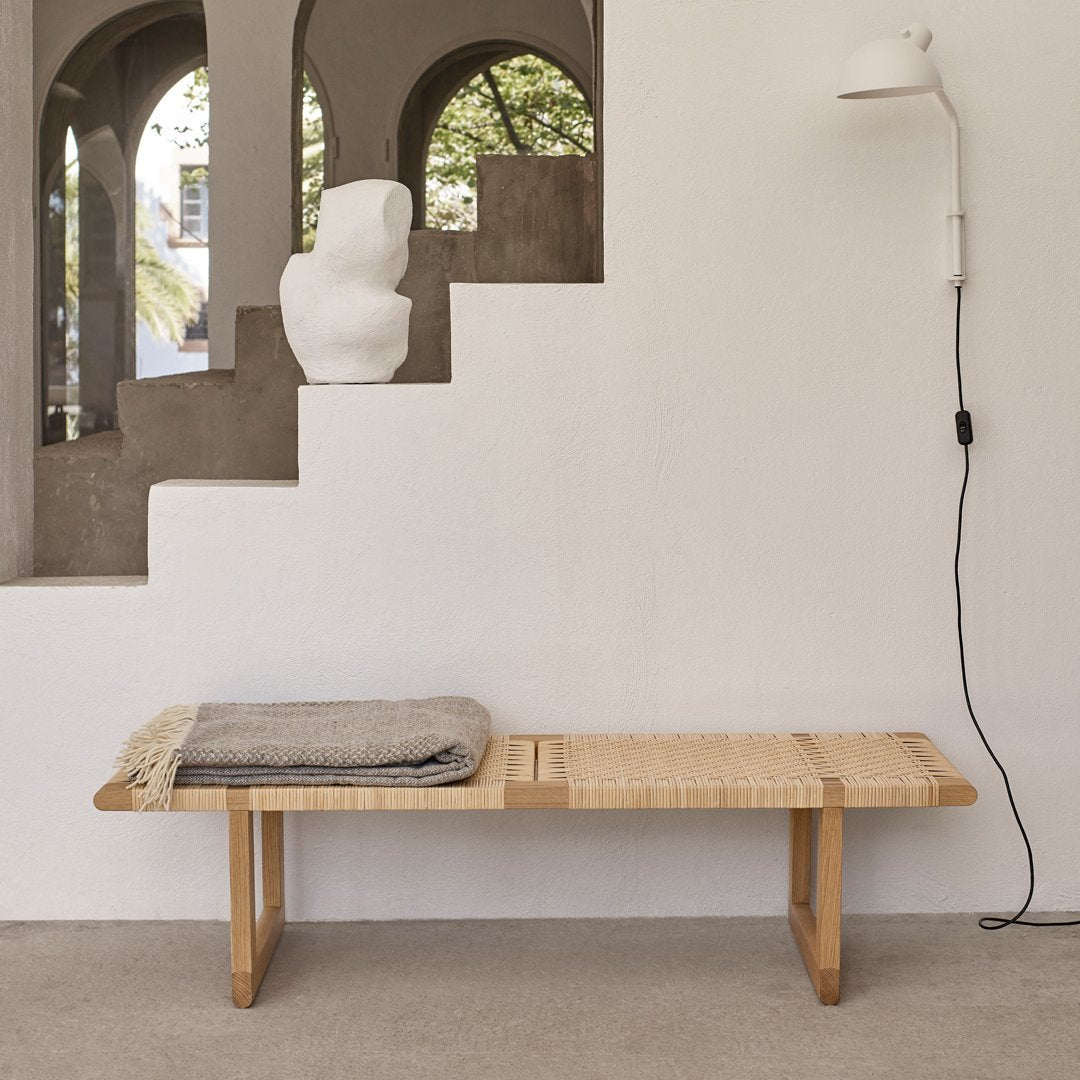 BM0488L Wooden Table Bench - Sturdy & Modern Dining or Entryway Furniture for Home & Office Use