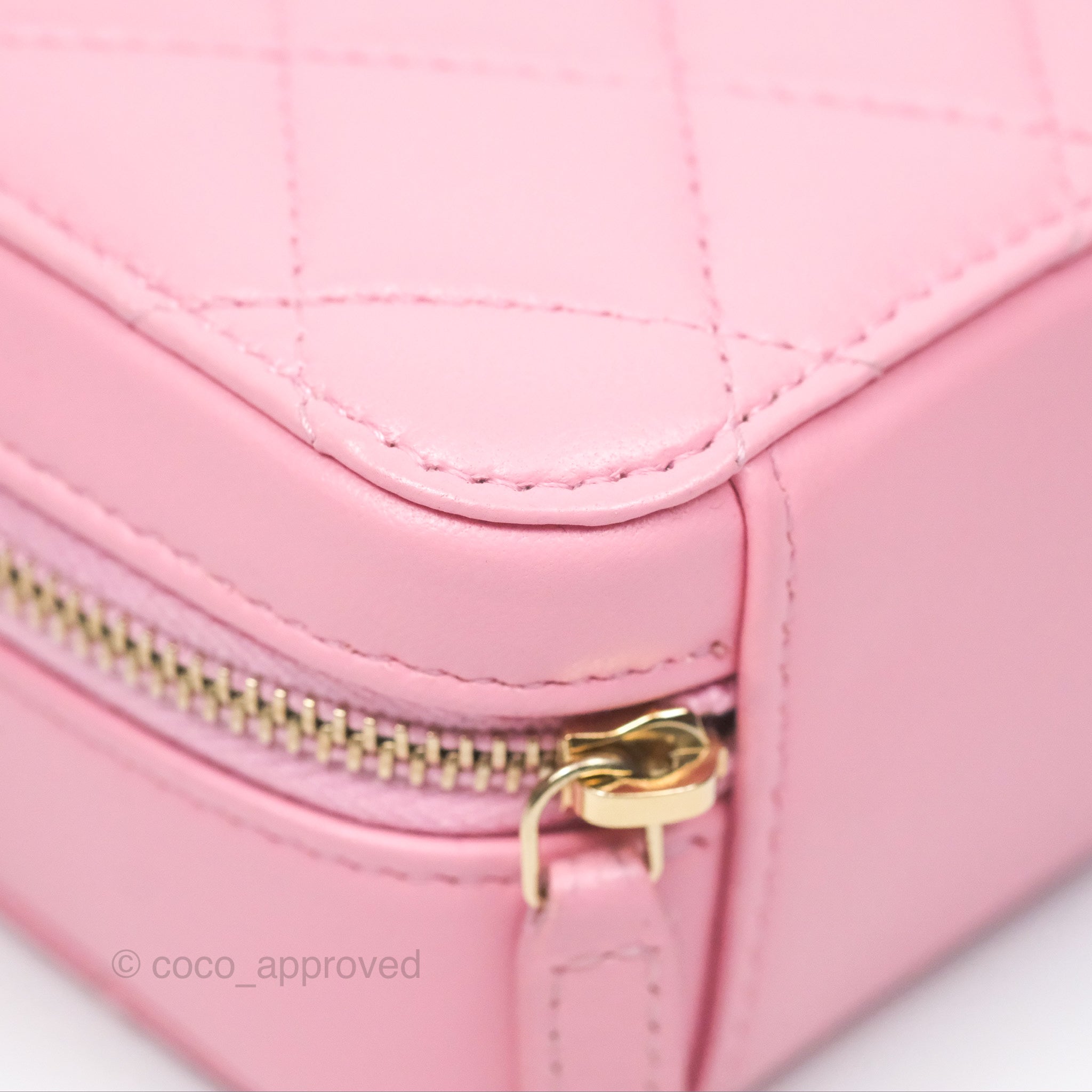 Chanel Quilted Lambskin Camera Bag in Pink with Gold Hardware - Perfect for Everyday Use & Special Occasions