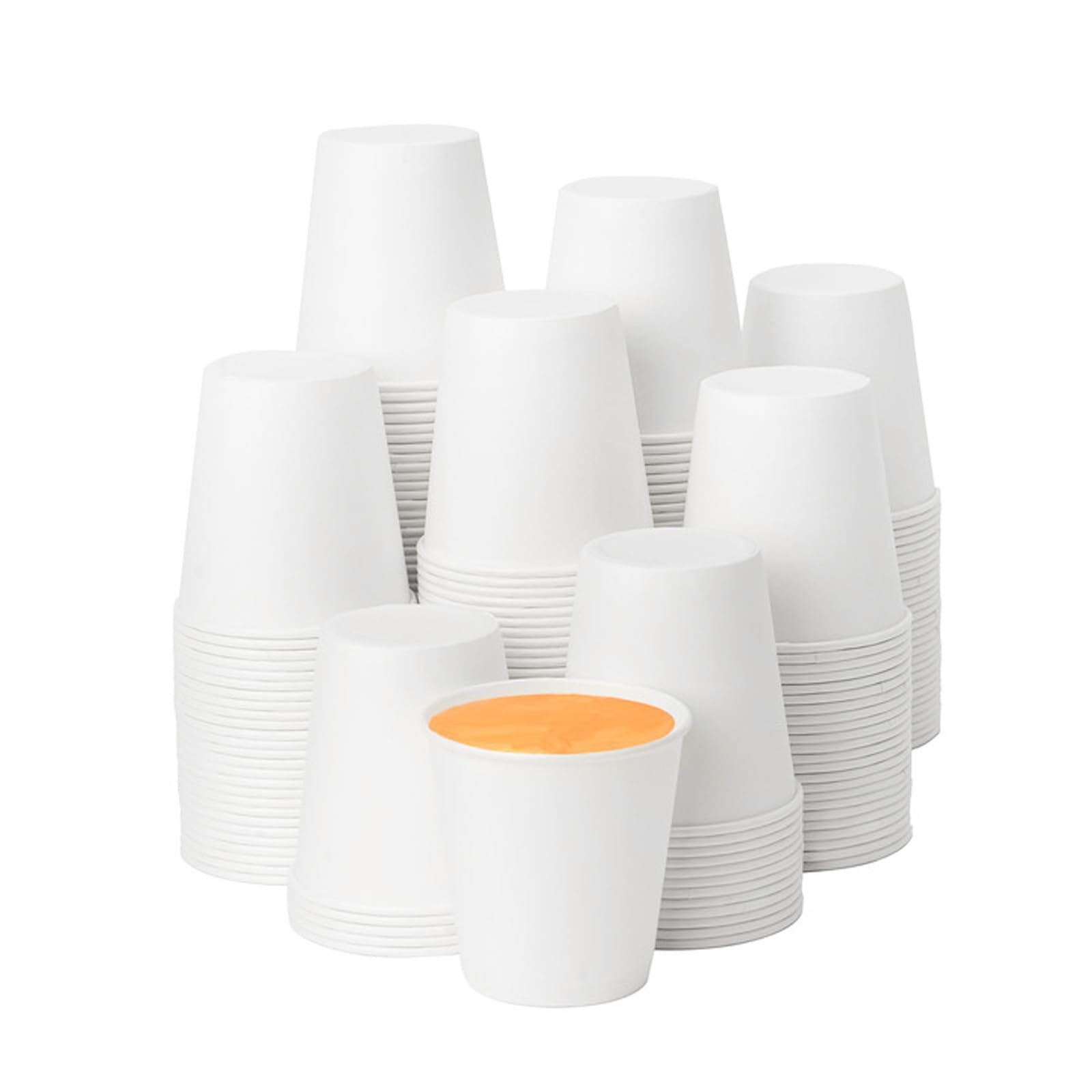 RACETOP 3 oz Disposable Paper Cups - 600 Count Bulk Pack for Mouthwash, Small Snacks, Bathroom & Party Use - Perfect for Home, Office, and Events