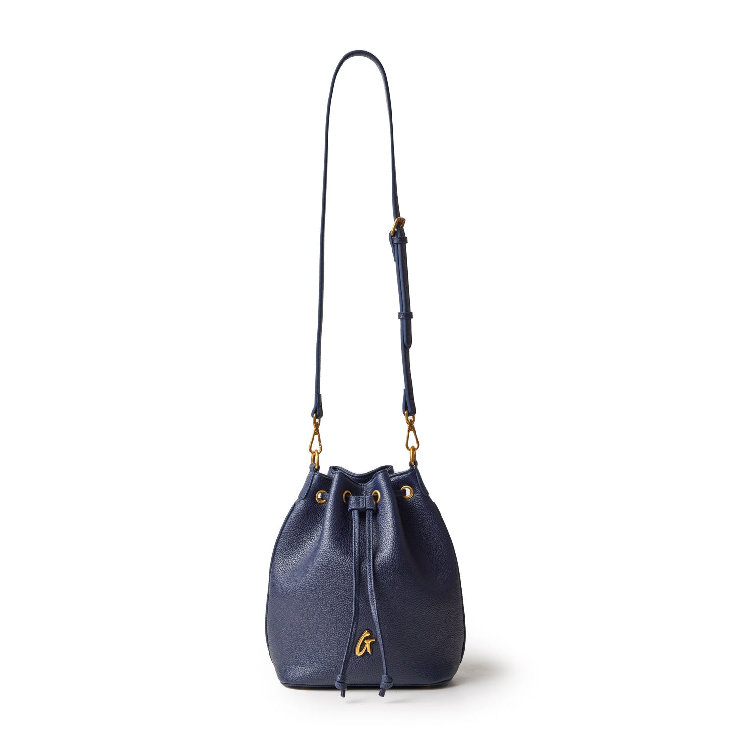 Medium Pebble Bucket Bag in Navy - Stylish & Spacious Handbag for Women, Perfect for Work, Travel & Everyday Use