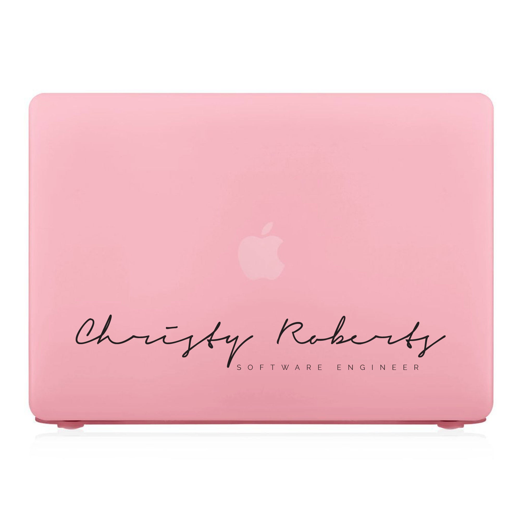 Premium MacBook Case with Custom Signature & Occupation Design - Stylish & Protective Laptop Cover for Work, School, and Travel