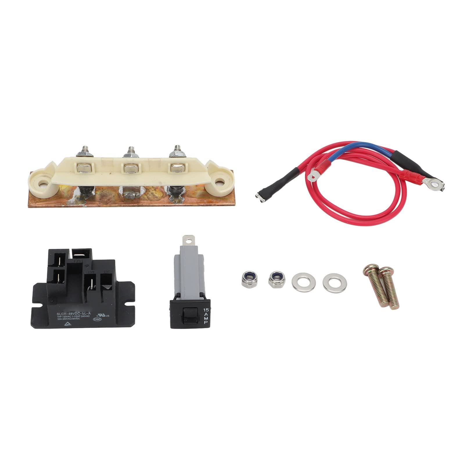 KIMISS 10pcs Car Battery Charger Relay Repair Kit - Compatible with Club Car Power Drive 48V Charger (17930, 103414901, 101828601, 102275401) - Perfect for Golf Cart & Electric Vehicle Maintenance