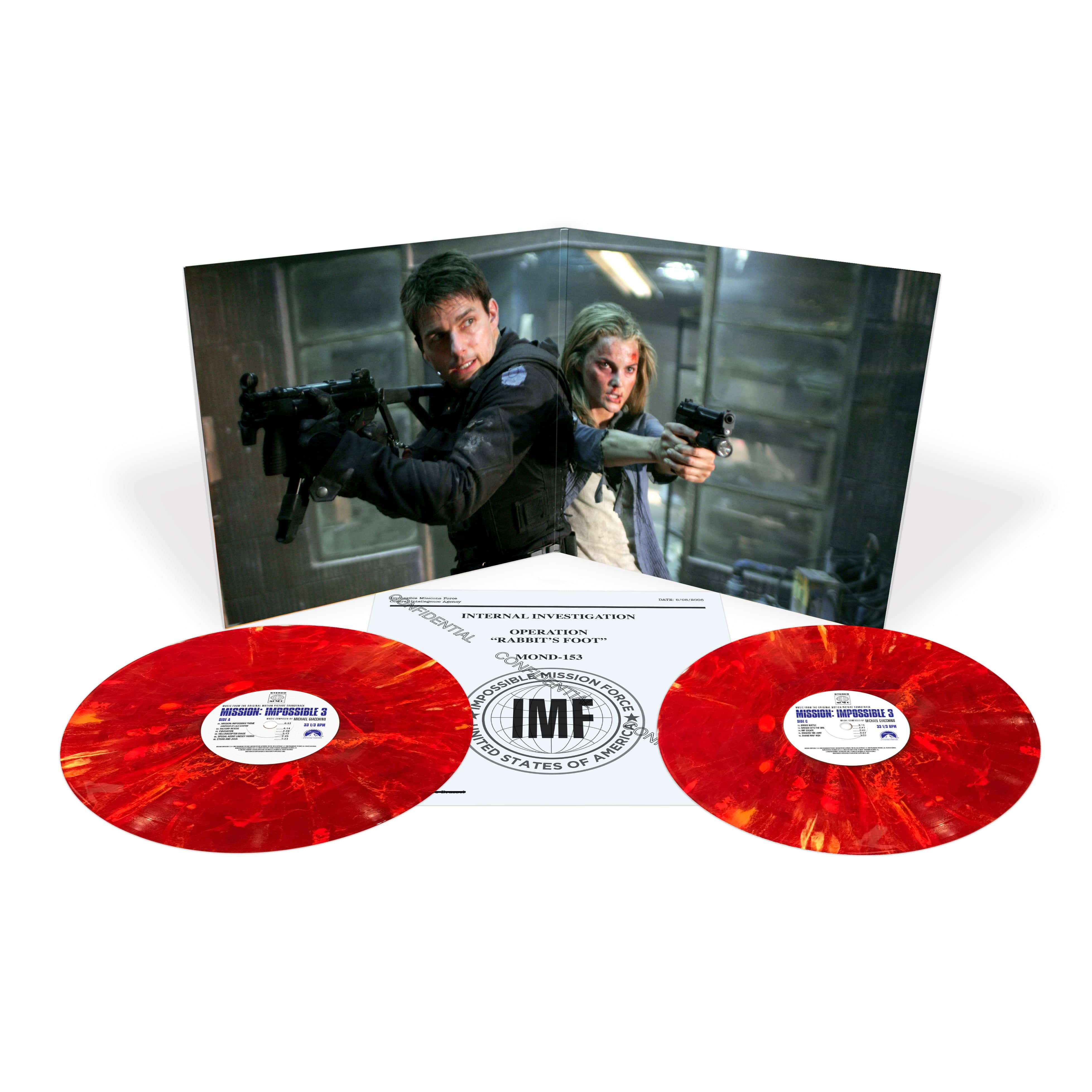 Mission: Impossible 3 Soundtrack - Original Motion Picture Score 2XLP Vinyl Record | Perfect for Movie Fans & Vinyl Collectors