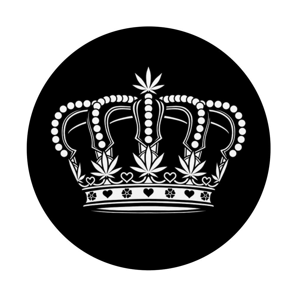 Queen Crown PopSockets PopGrip - Interchangeable Phone Grip & Stand for iPhone, Samsung, Tablets - Perfect for Selfies, Video Calls & Secure Holding