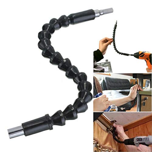 VALINK 3-Piece Flexible Drill Bit Extension Kit with Magnetic Screwdriver Bit Holder - Perfect for DIY Woodworking, Metal Repair & Home Improvement Projects