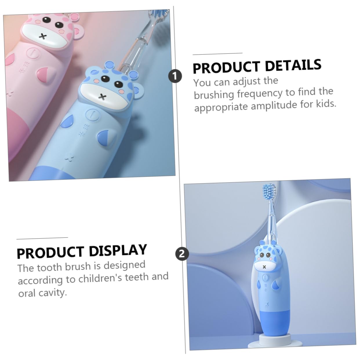 Kids Electric Toothbrush Set - USB Rechargeable, Gum Massage & Automatic Oral Care for Children & Babies | Perfect for Daily Brushing, Travel & Healthy Teeth Routine