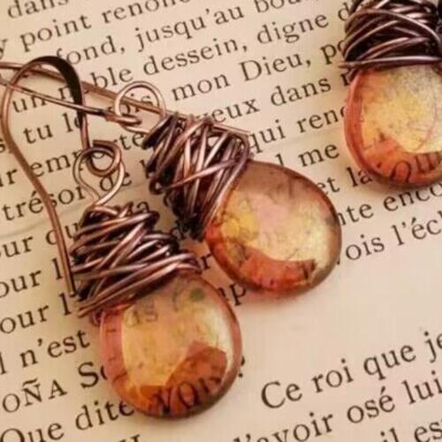 Boho Gemstone Drop Earrings for Women - Handmade Dangle Earrings for Casual & Party Wear - Perfect for Festivals, Weddings & Everyday Style