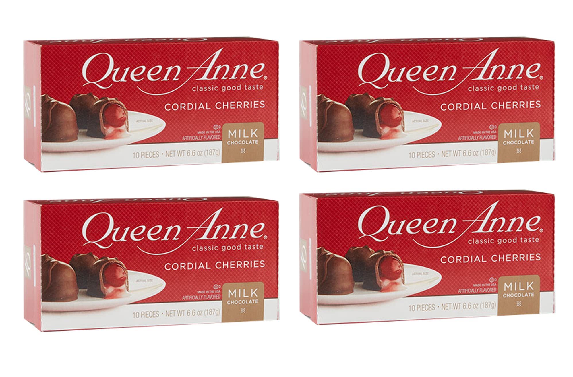Queen Anne Milk Chocolate Covered Cordial Cherries - 6.6oz Gourmet Chocolate Cherries for Gifts, Parties & Dessert Toppings