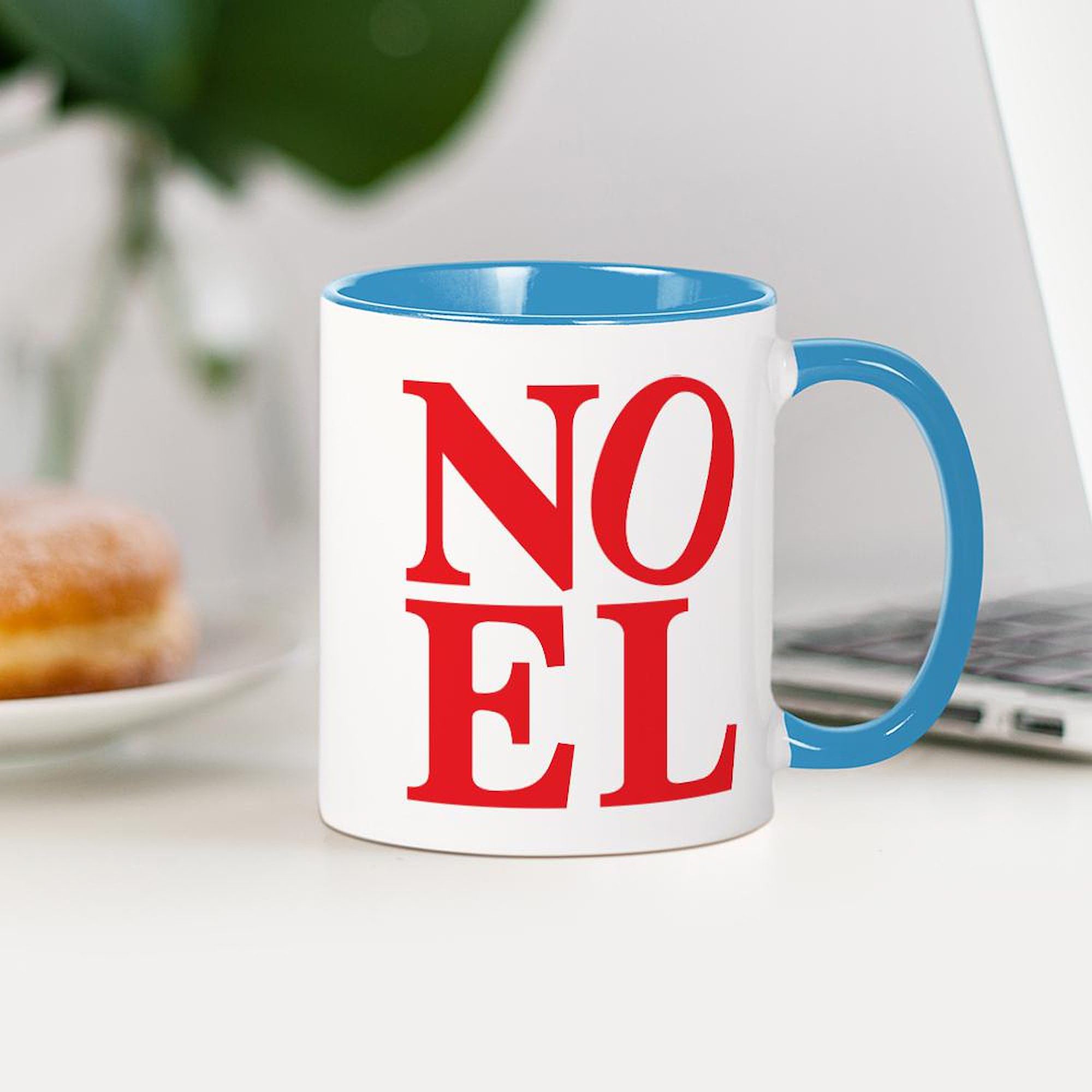 Noel Ceramic Coffee Mug 11 oz (325 ml) - Holiday Themed Christmas Gift for Coffee Lovers - Perfect for Home, Office & Gifting
