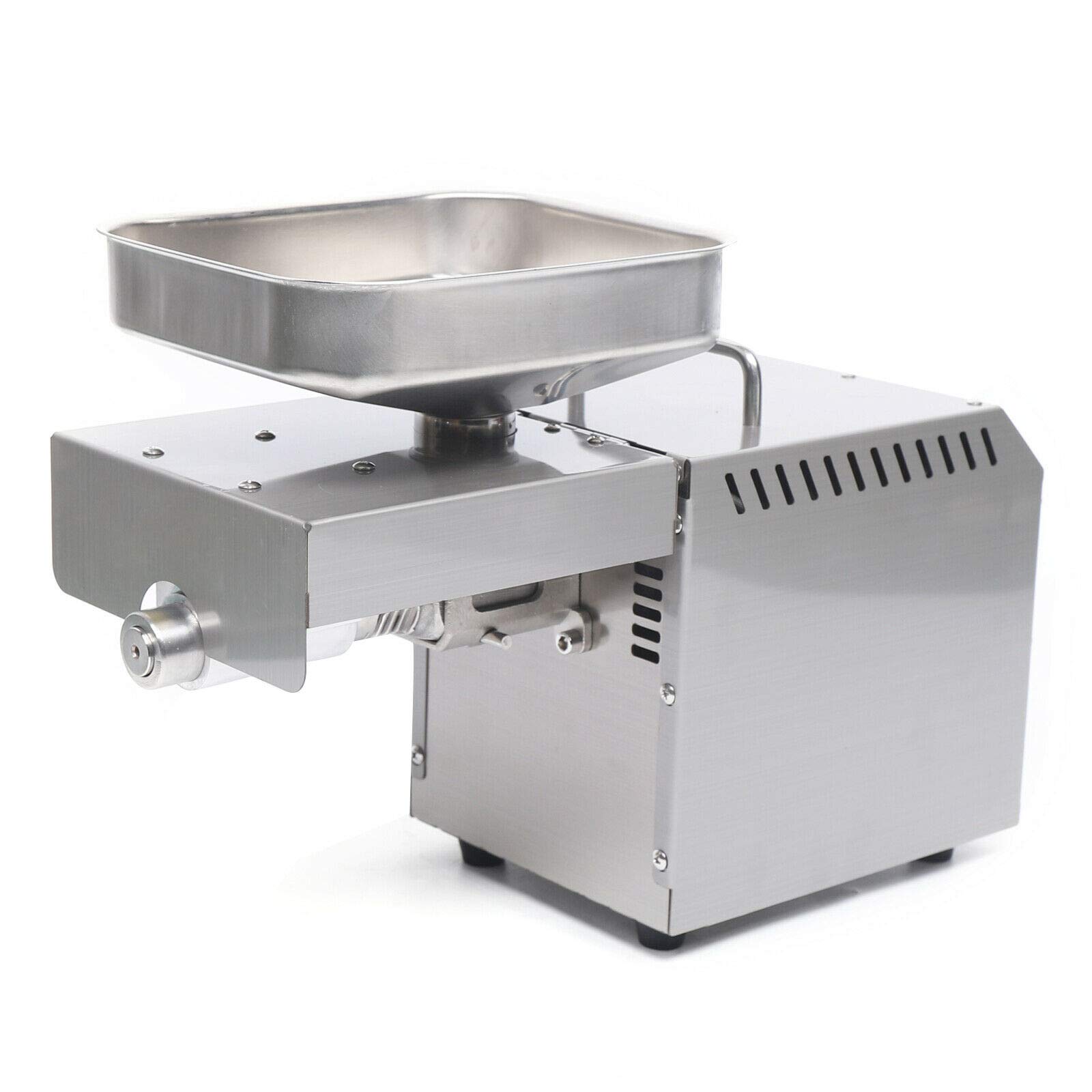 600W Stainless Steel Automatic Oil Press Machine - Digital Temperature Control, High Oil Extraction, 110V Commercial Grade - Perfect for Home & Commercial Use, Making Olive, Peanut, and Sunflower Oil