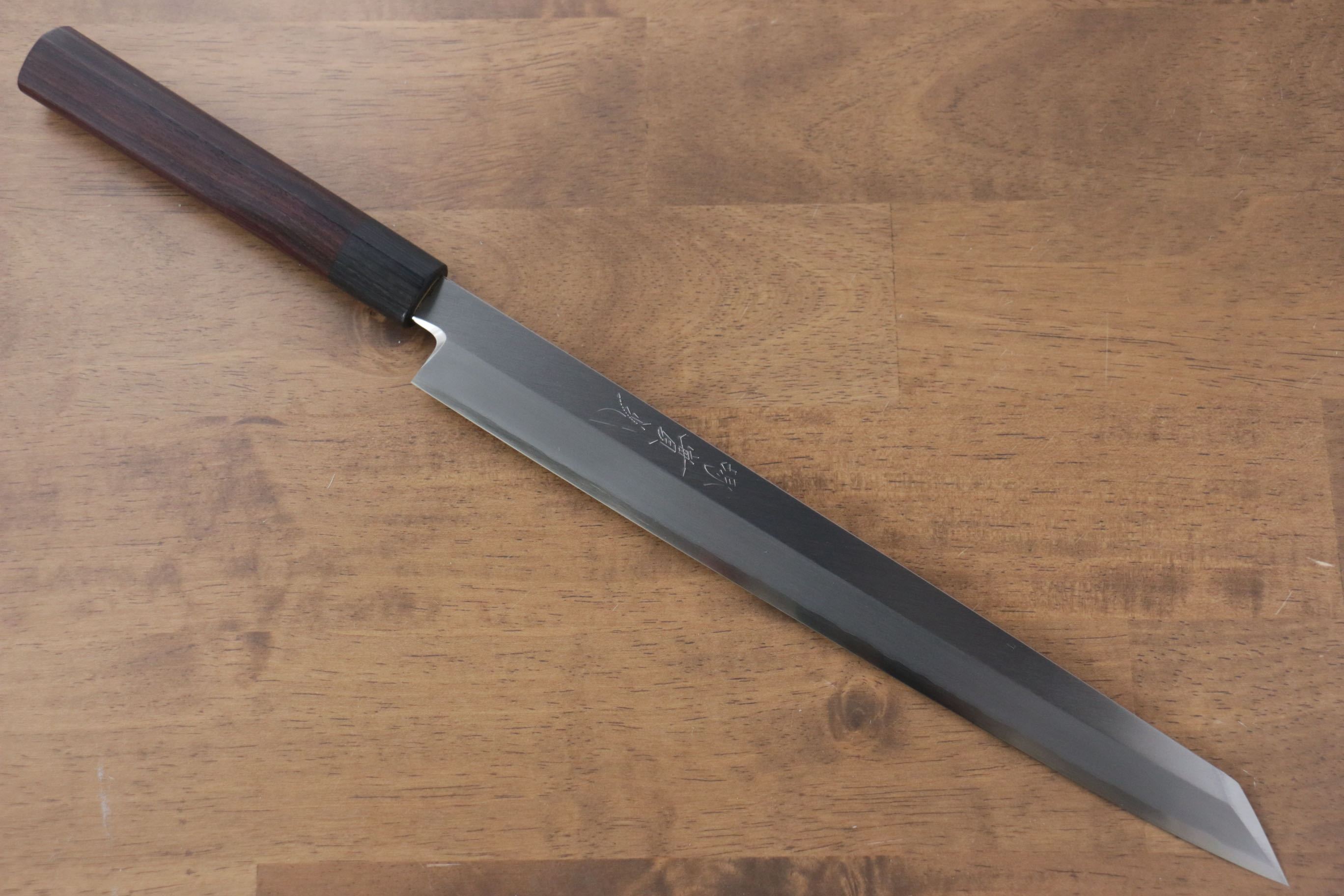 Premium Jikko Silver Steel Kiritsuke Yanagiba Knife 300mm - Japanese Chef Knife with Shitan Handle for Sushi, Sashimi & Precision Cutting