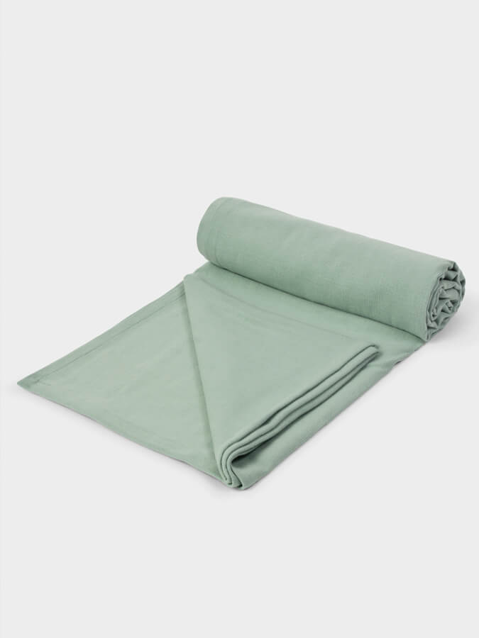 GOTS Certified Organic Cotton Yoga Blanket for Meditation, Hot Yoga, and Home Practice - Eco-Friendly & Soft Yoga Mat Cover