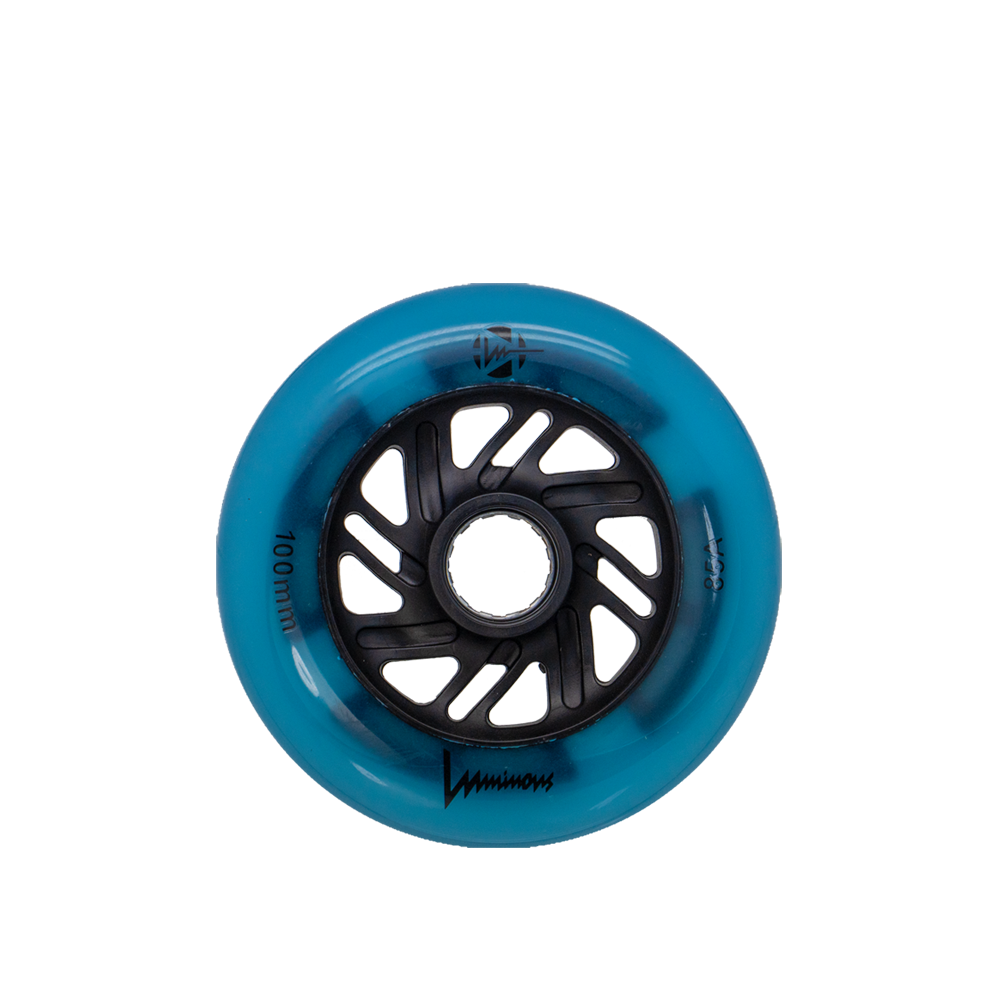Luminous 100mm 85a Skateboard Wheels (Single) - High-Performance Glow Wheels for Night Skating, Longboarding & Street Riding