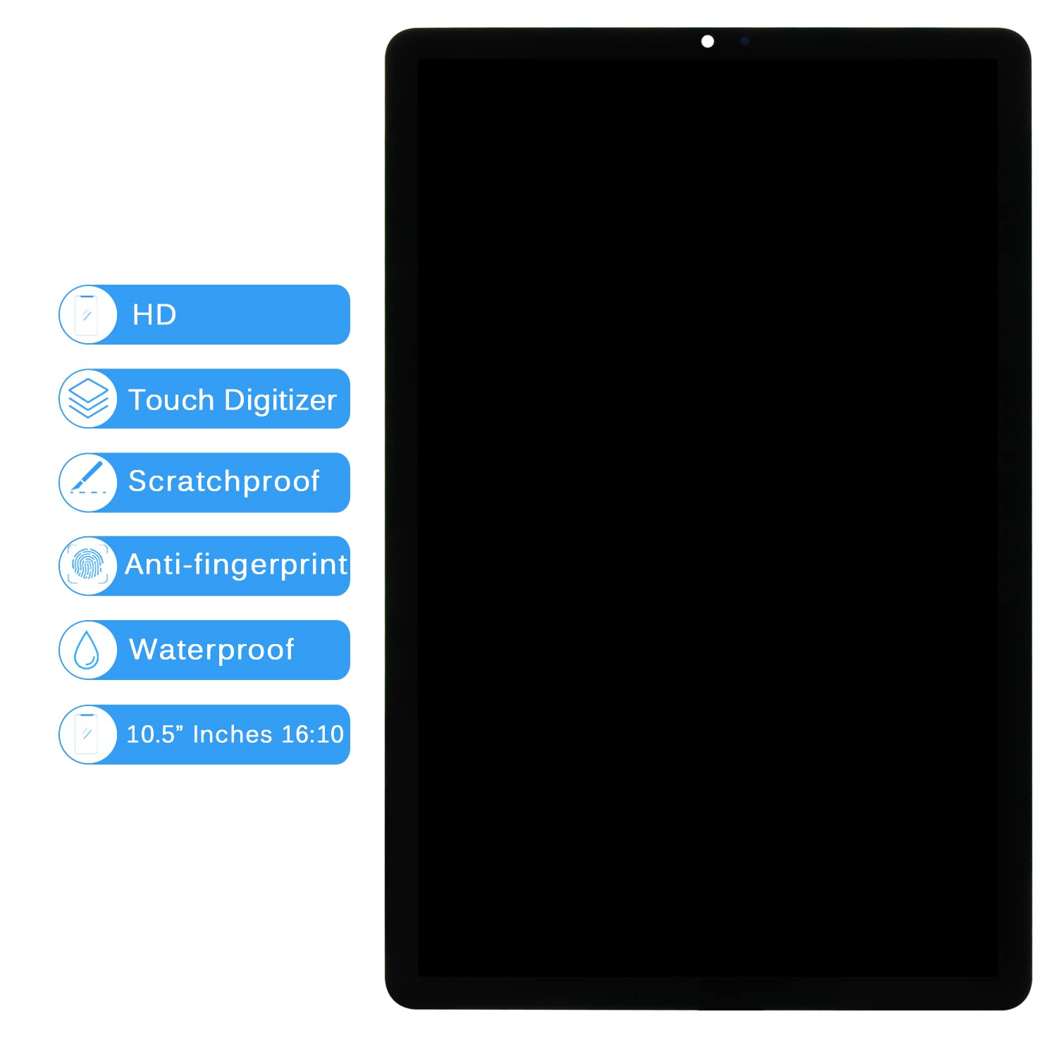 Original Title: Screen Replacement for Samsung Galaxy Tab S6 T865 T860 T867 SM-T860 LCD Display Touch Panel Digitizer Assembly 10.5