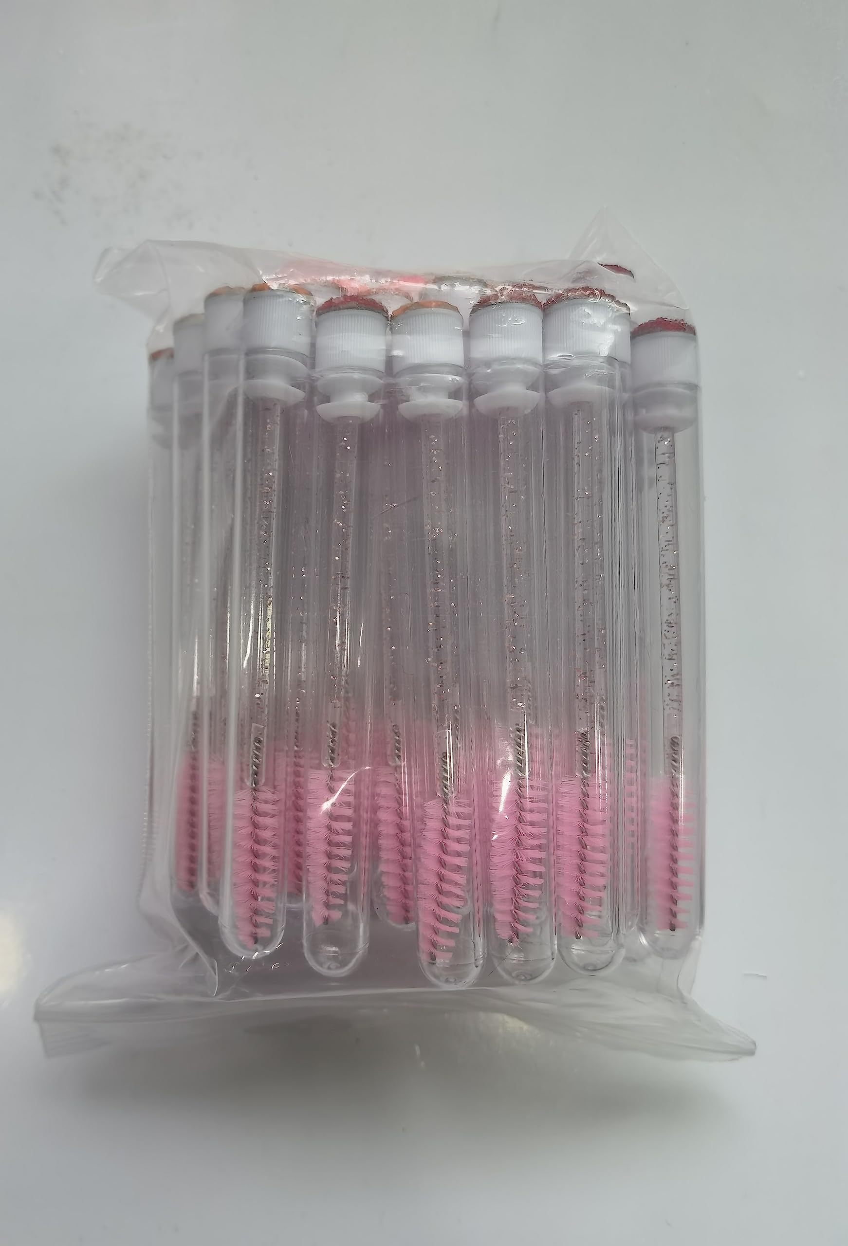 40PCS Empty Mascara Tubes with Wands - Diamond Eyelash Extension Brushes for Professional Makeup Artists (Pink) | Perfect for Lash Extensions, DIY Beauty & Salon Use
