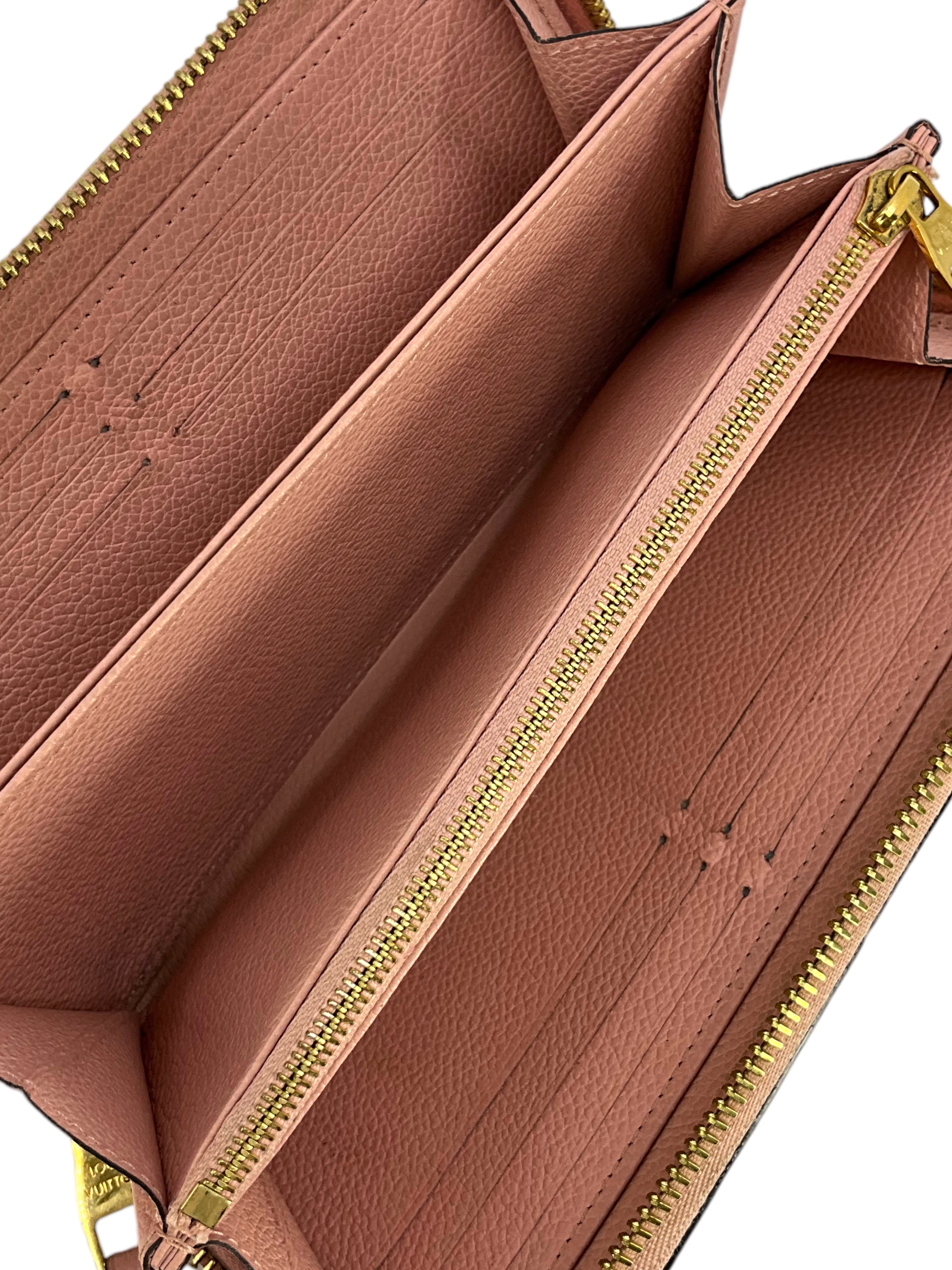 Louis Vuitton Monogram Empreinte Leather Zippy Wallet for Women - Luxury Designer Zip Around Wallet with Card Slots & Coin Pocket - Perfect for Everyday Use, Travel & Gifts