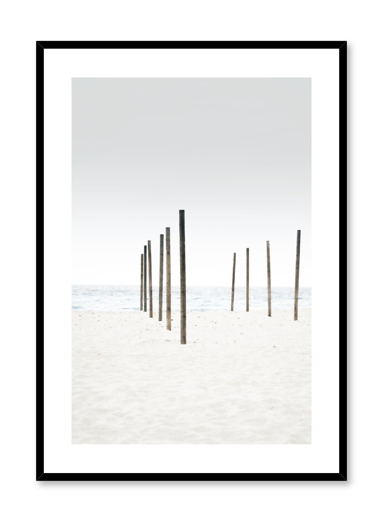 Sandy Beach Wall Art Poster - Coastal Decor for Living Room, Bedroom, or Office - Perfect Beach House Decor & Ocean Themed Gift