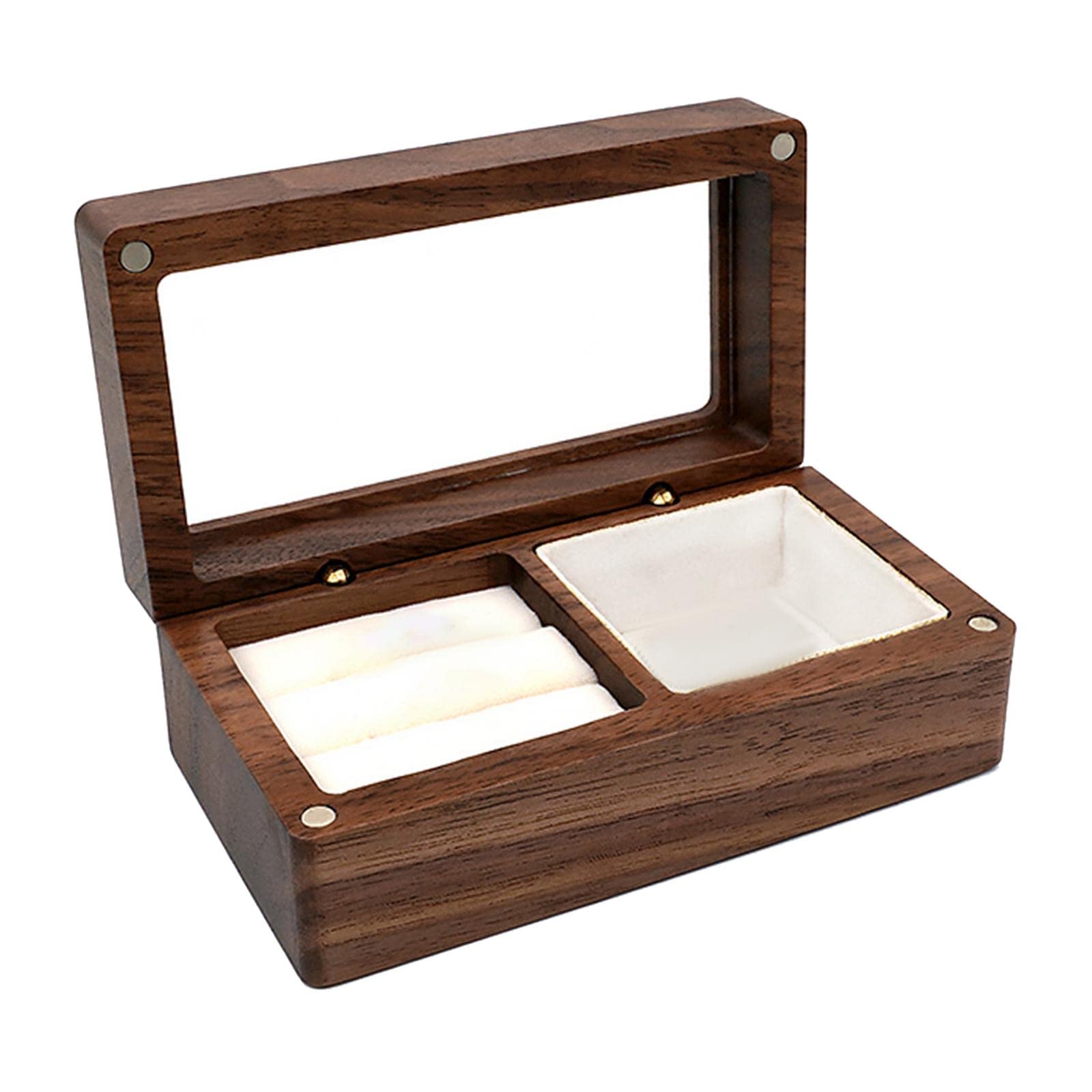 **MagiDeal Wooden Jewelry Box - Elegant Jewelry Organizer for Rings, Earrings & Necklaces - Handcrafted Keepsake Storage Box for Home Decor & Gift Giving**    *(Use Cases: Perfect for organizing fine jewelry, travel essentials, or as a sentimental gift for weddings, anniversaries, and birthdays.)*