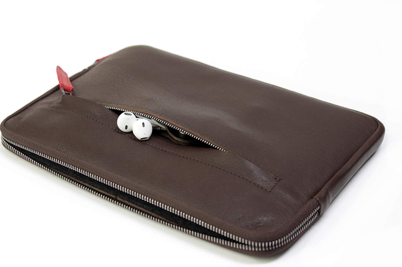 Premium Italian Vegetable-Tanned Leather Sleeve Case for iPad Pro 11