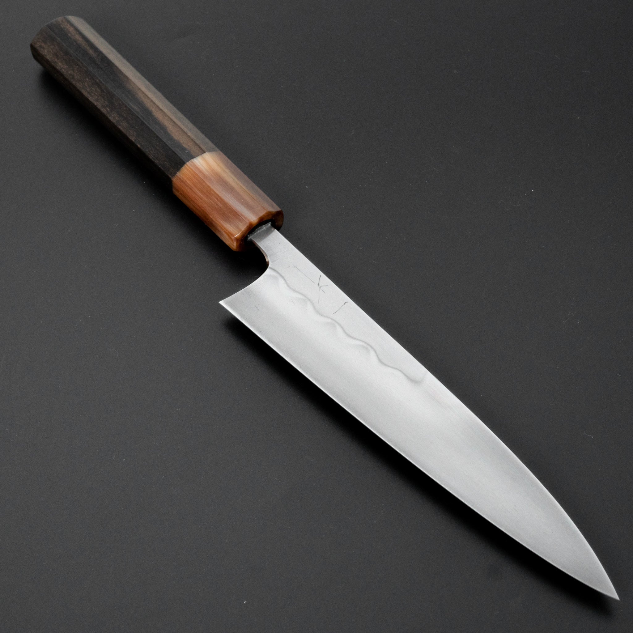Hitohira Togashi Yohei White #1 Mizu Honyaki Japanese Petty Knife 165mm with Taihei Ebony Handle - Premium Kitchen Knife for Slicing, Chopping & Precision Cutting (#066)