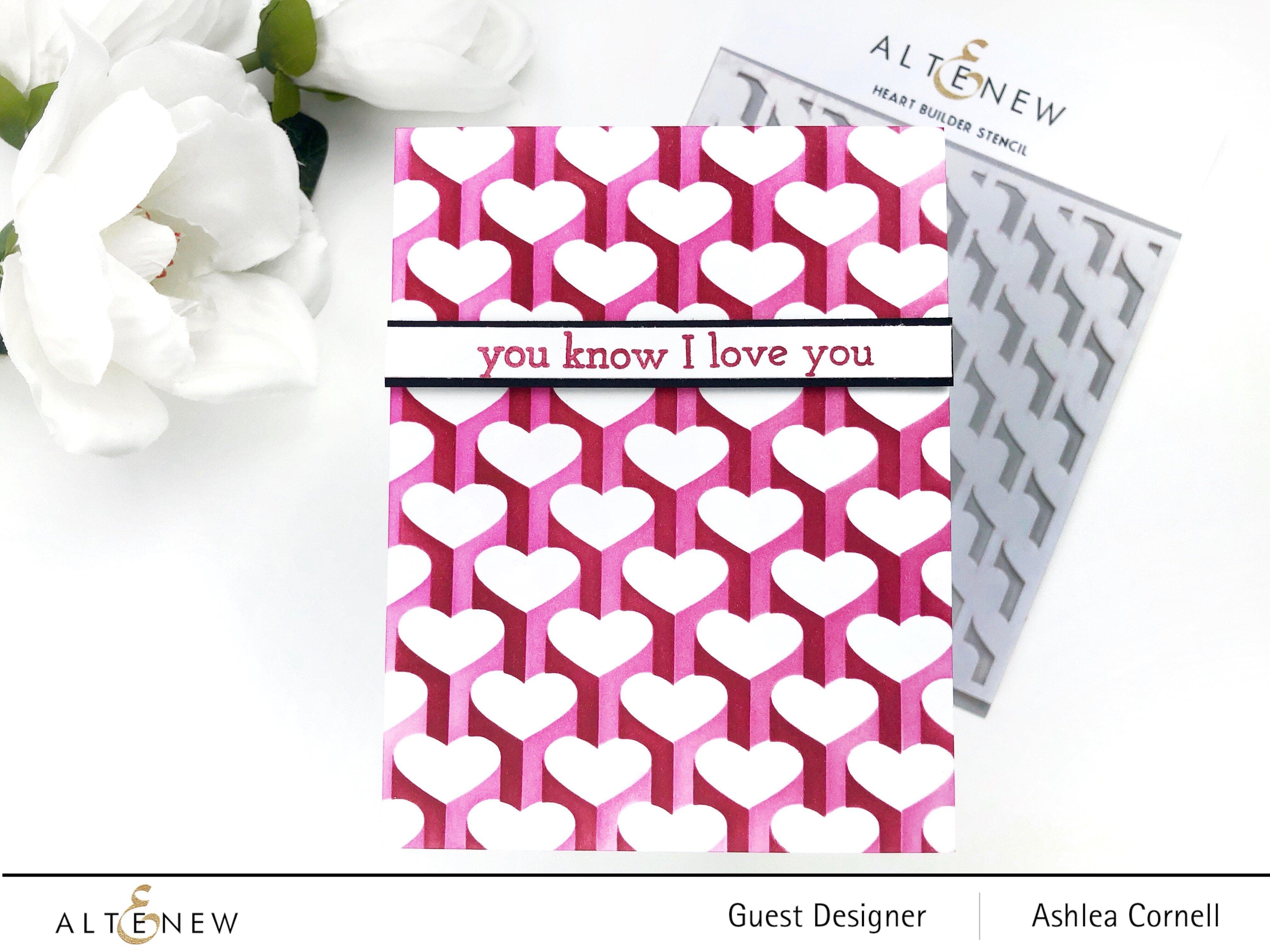 Heart Builder Stencil - DIY Craft Template for Woodworking, Painting & Home Decor - Perfect for Valentine's Day, Weddings & Romantic Gifts