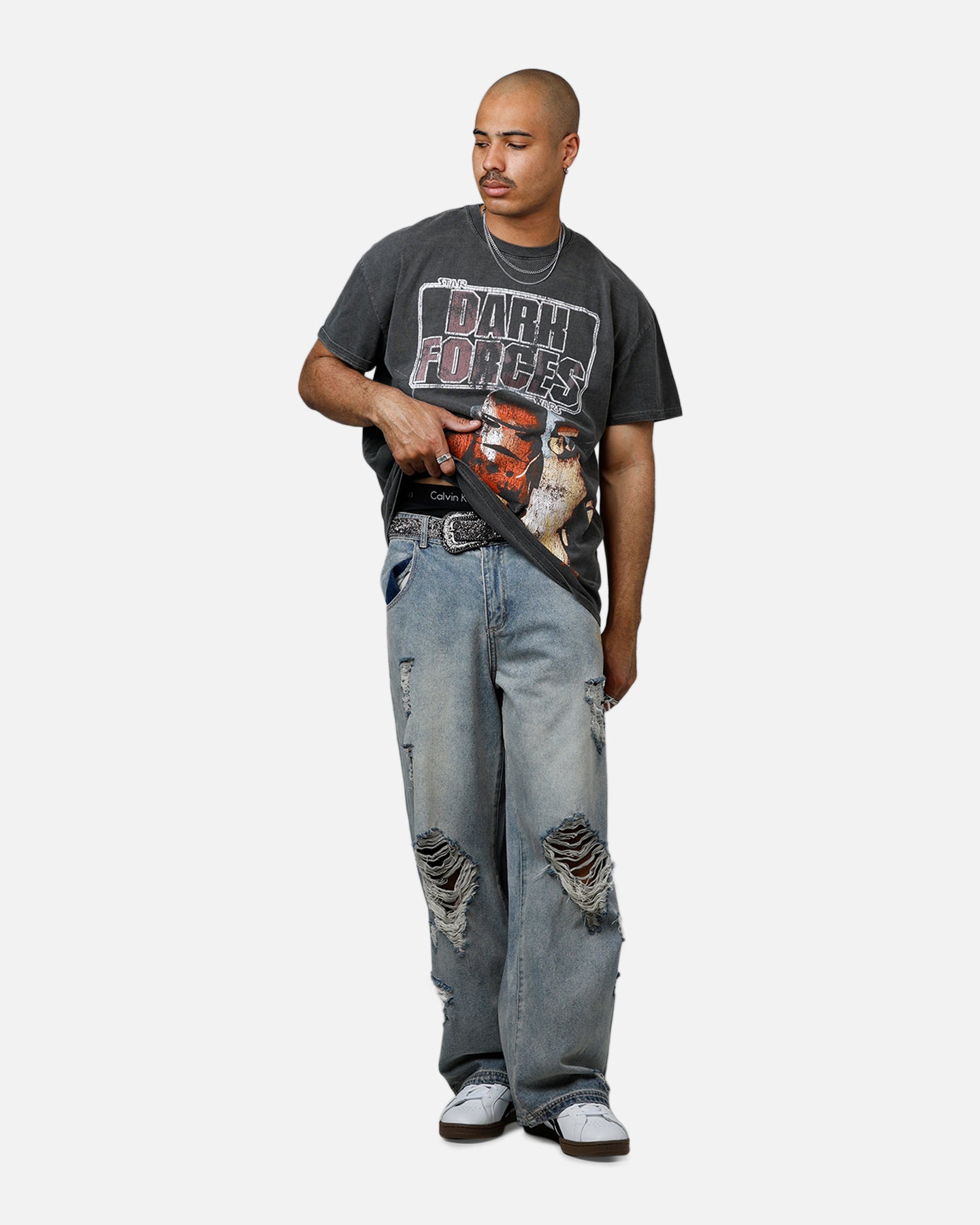 Star Wars Battlefront Dark Forces Heavyweight T-Shirt - Black Wash | Vintage American Thrift Style | Perfect for Cosplay, Gaming Events & Casual Wear