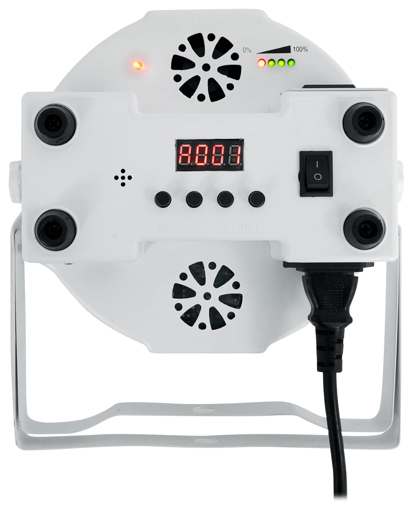 Rockville 4-Pack Rechargeable RGBWA+ DMX DJ Uplights with Remote - White PAR 61 Battery Powered LED Lights for Stage, Wedding, and Event Lighting