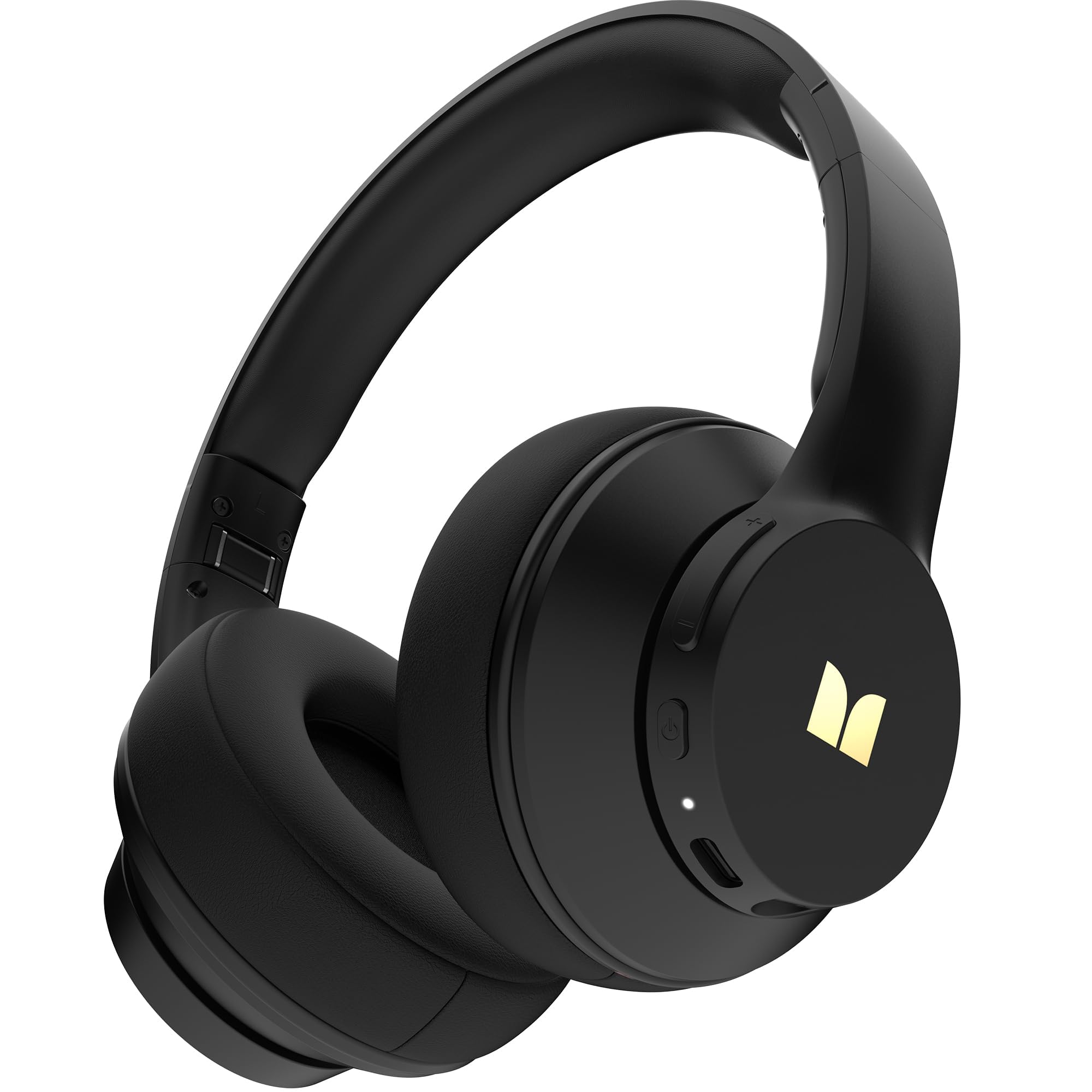 Monster Mission 100 Wireless Bluetooth Headphones - Over Ear Headphones with Deep Bass, HD Calls, 40H Battery Life, Bluetooth 5.4, Lightweight Comfort for Travel, Work, Gaming & Music (Black)