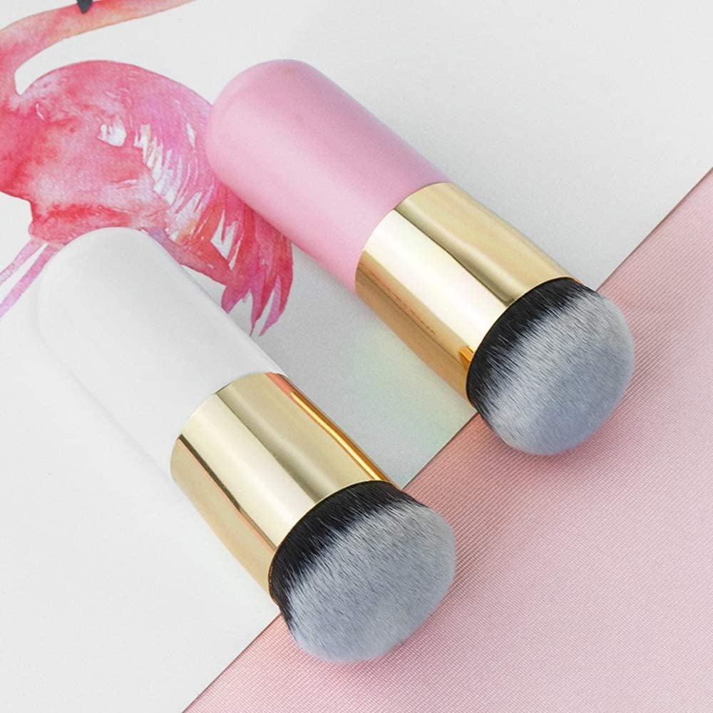 Best Synthetic Fiber Foundation Makeup Brush Set with Beauty Blender Sponge - BB Cream, Concealer & Powder Applicator - Perfect for Travel & Professional Makeup Kits