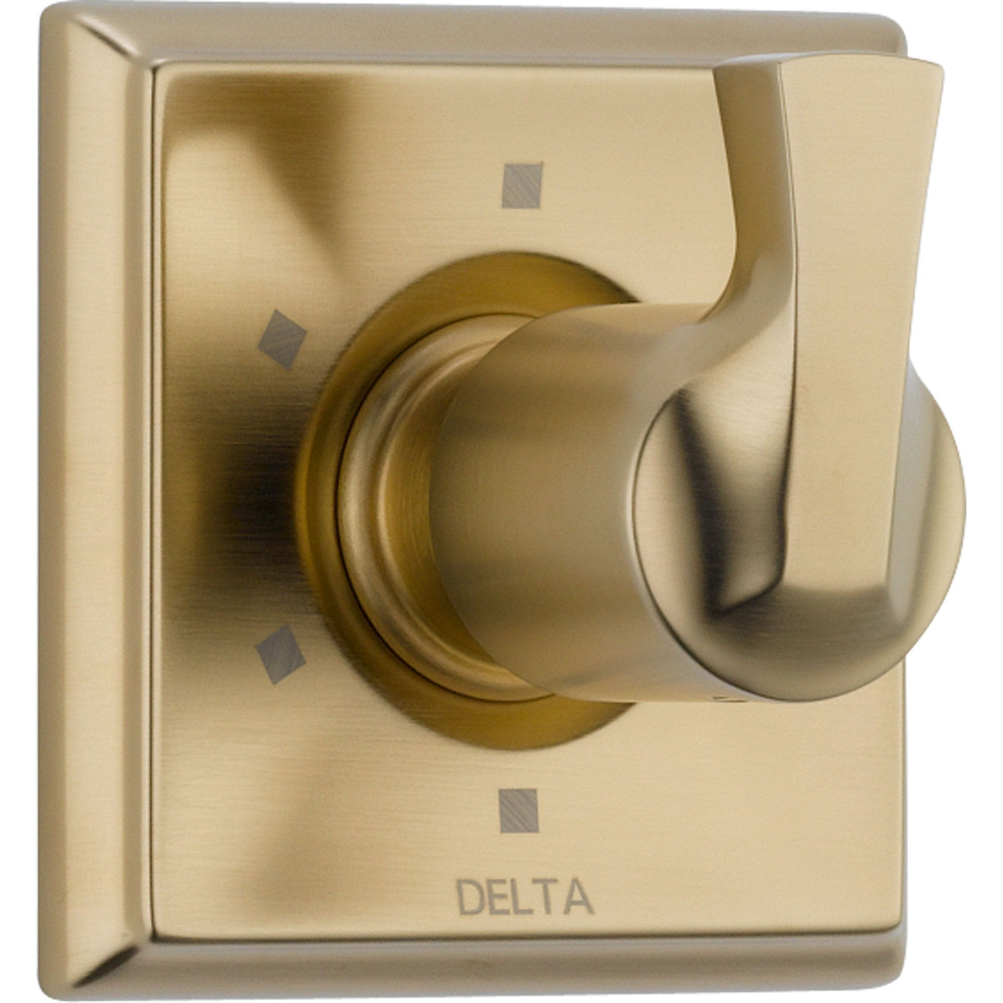 Delta 6-Setting Champagne Bronze Single Handle Shower Diverter Trim Kit 555994 - Perfect for Bathroom Remodeling & Modern Shower Upgrades