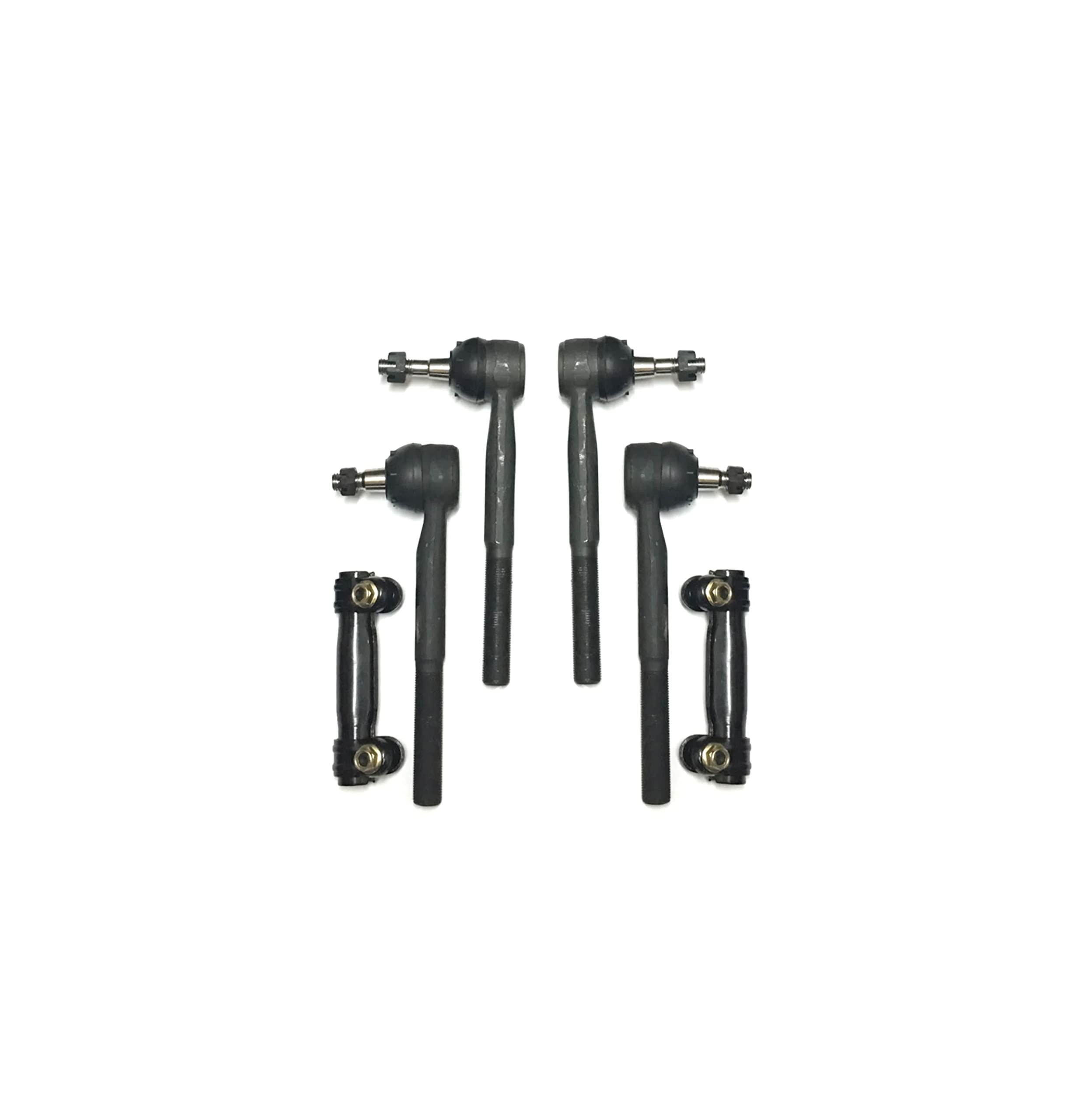 12-Piece Front Suspension Kit for GMC C1500 & C1500 Suburban - Outer/Inner Tie Rod Ends, Adjusting Sleeves, Sway Bar Links, Upper Control Arm, Lower Ball Joints - Improve Handling & Ride Comfort for Pickup Trucks & SUVs