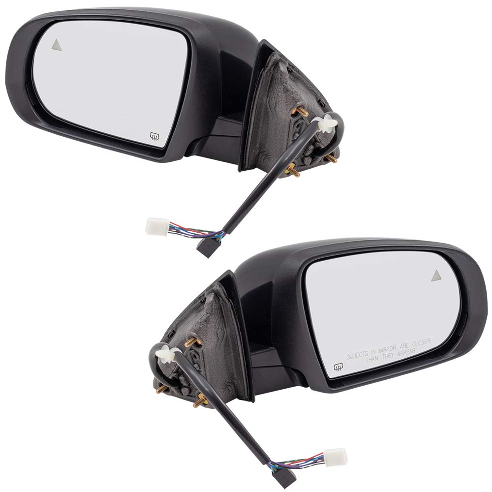 Power Folding Heated Side View Mirrors with Turn Signal & Blind Spot Detection for 2014-2018 Jeep Cherokee - Driver & Passenger Set (1VF55TZZAD & 1VF54TZZAD) | Includes Memory Function & Puddle Lamp | Perfect for Night Driving & Enhanced Safety