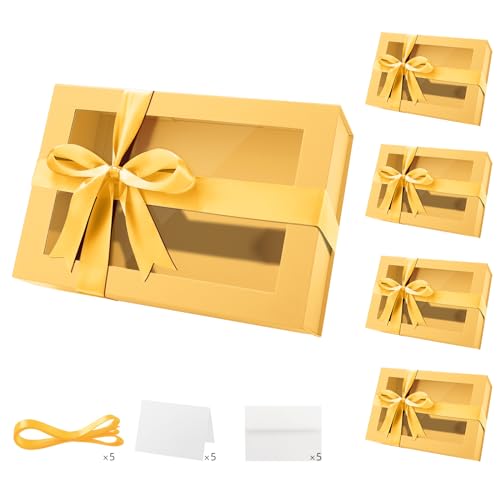 Yellow-13.5x9x4.1 Inches-Pack of 5